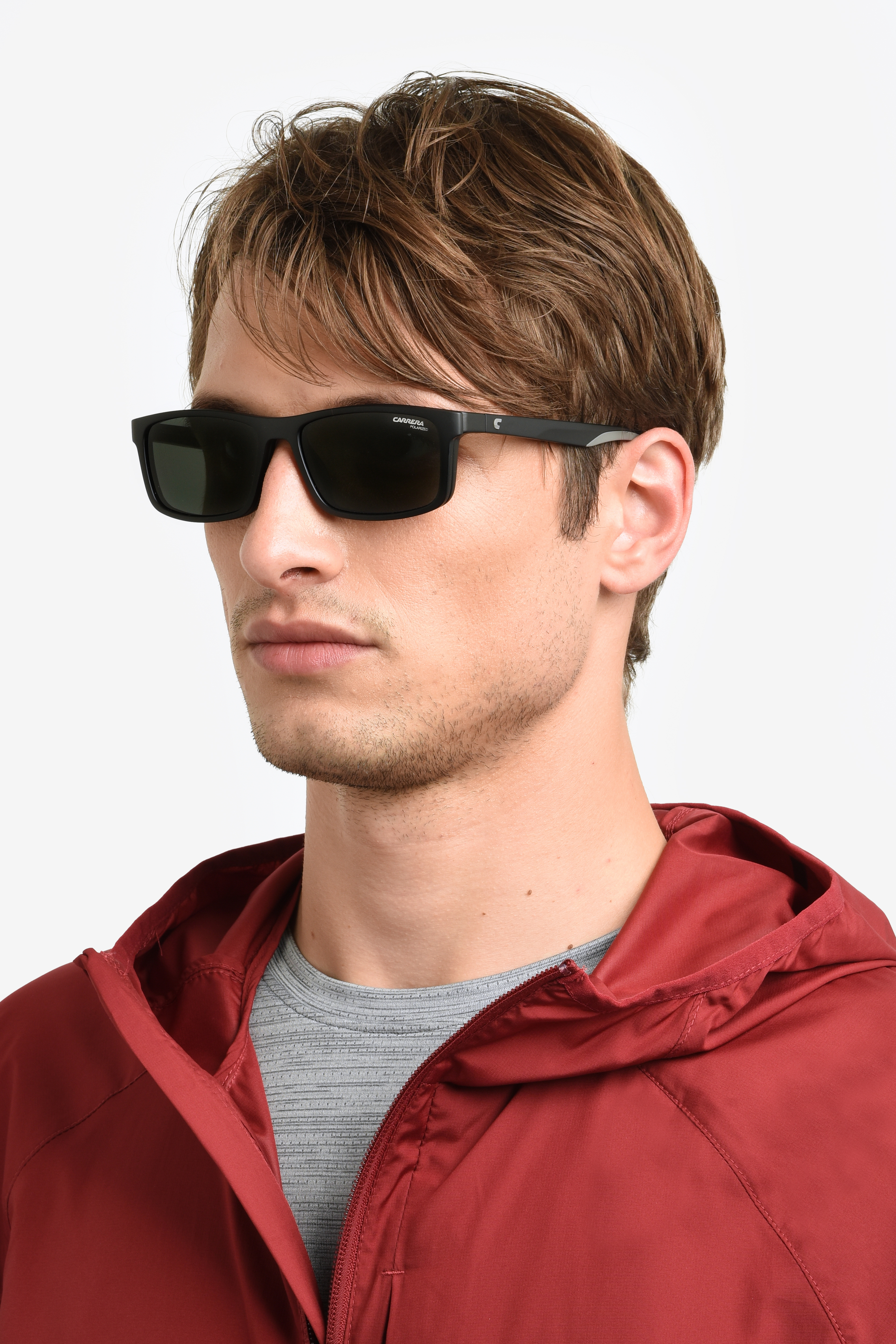 Carrera napszemüveg - Matte Black / Clear / Green Polarized - Extra lencsével