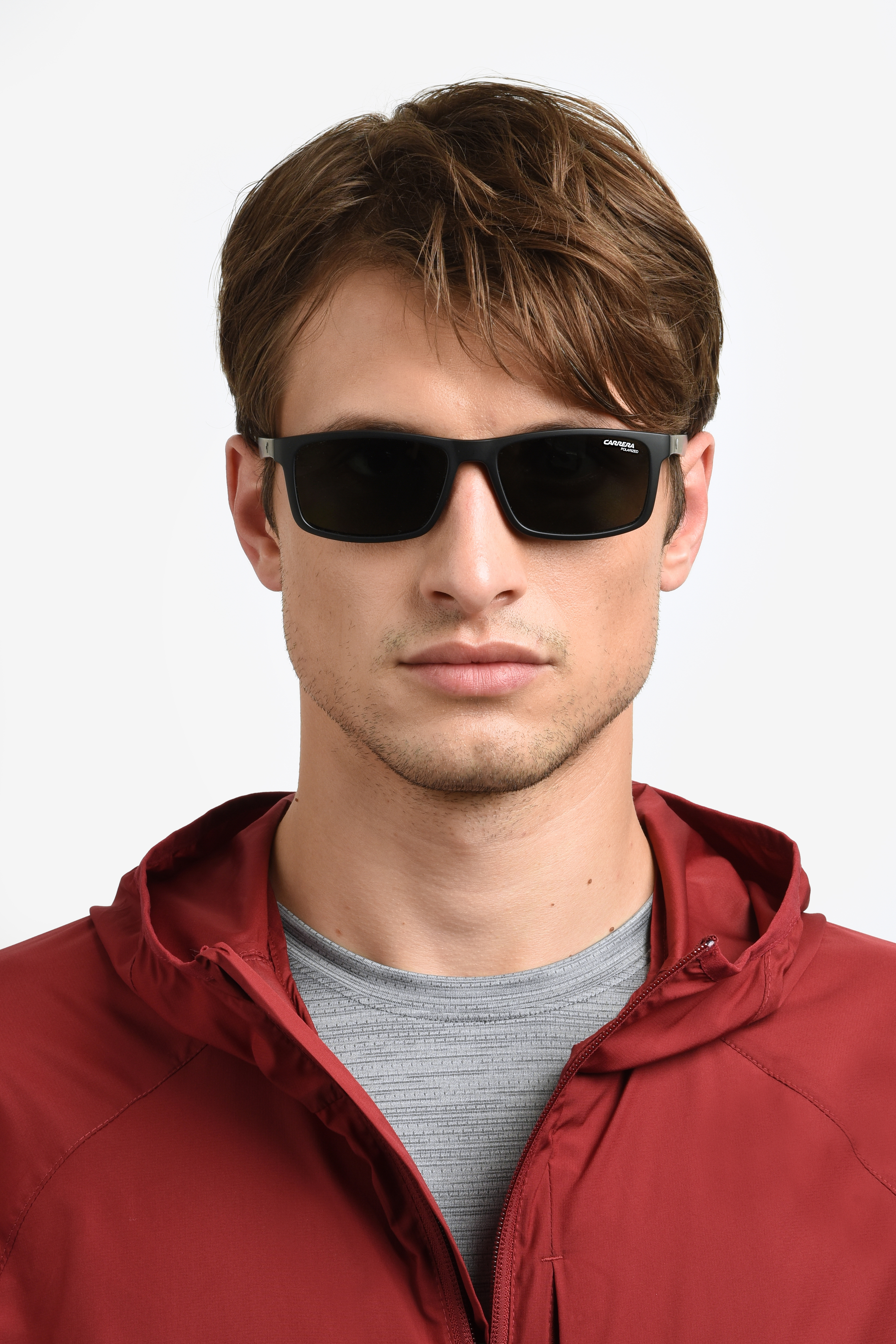 Carrera napszemüveg - Matte Black / Clear / Green Polarized - Extra lencsével