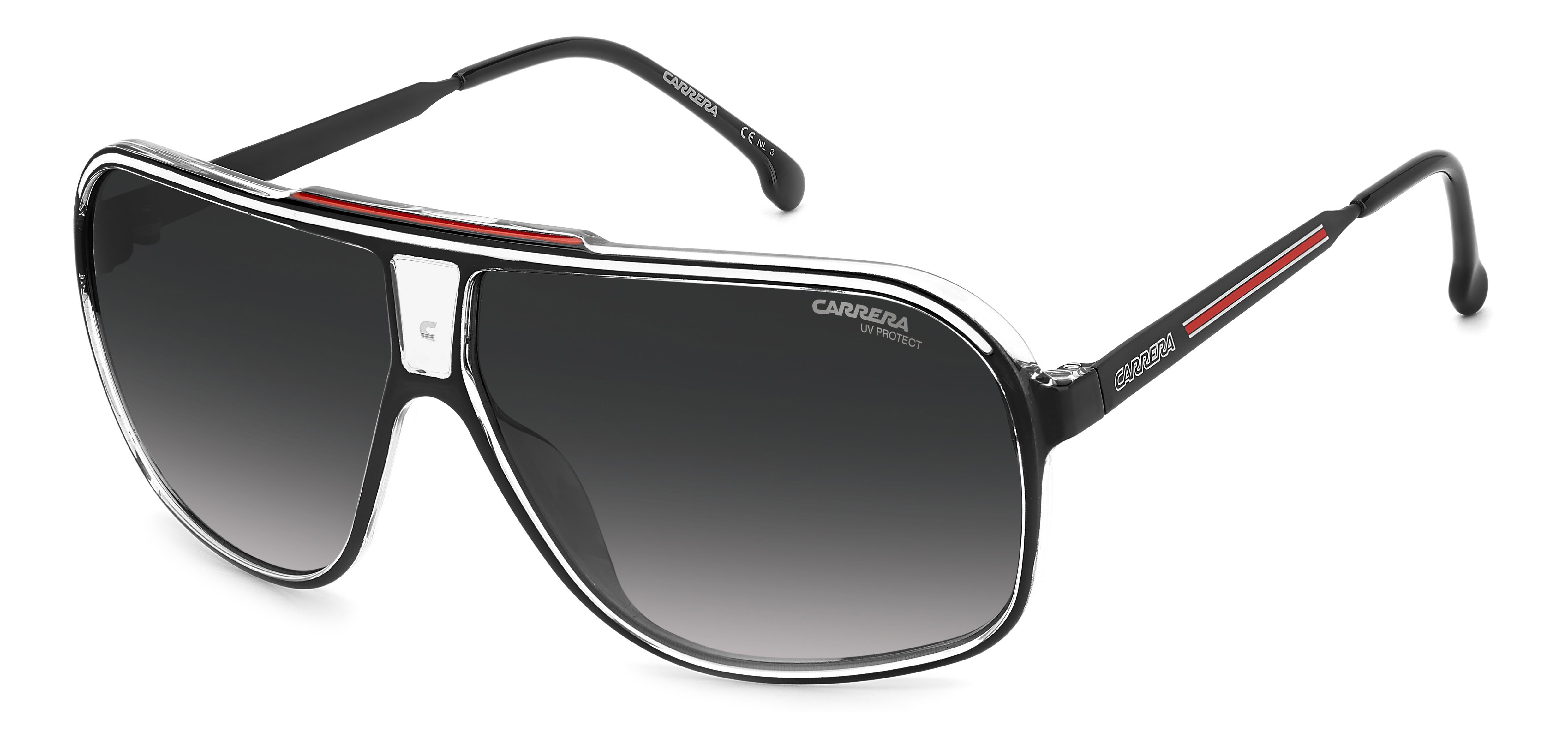 Carrera napszemüveg - Black Red / Dark Grey Gradient