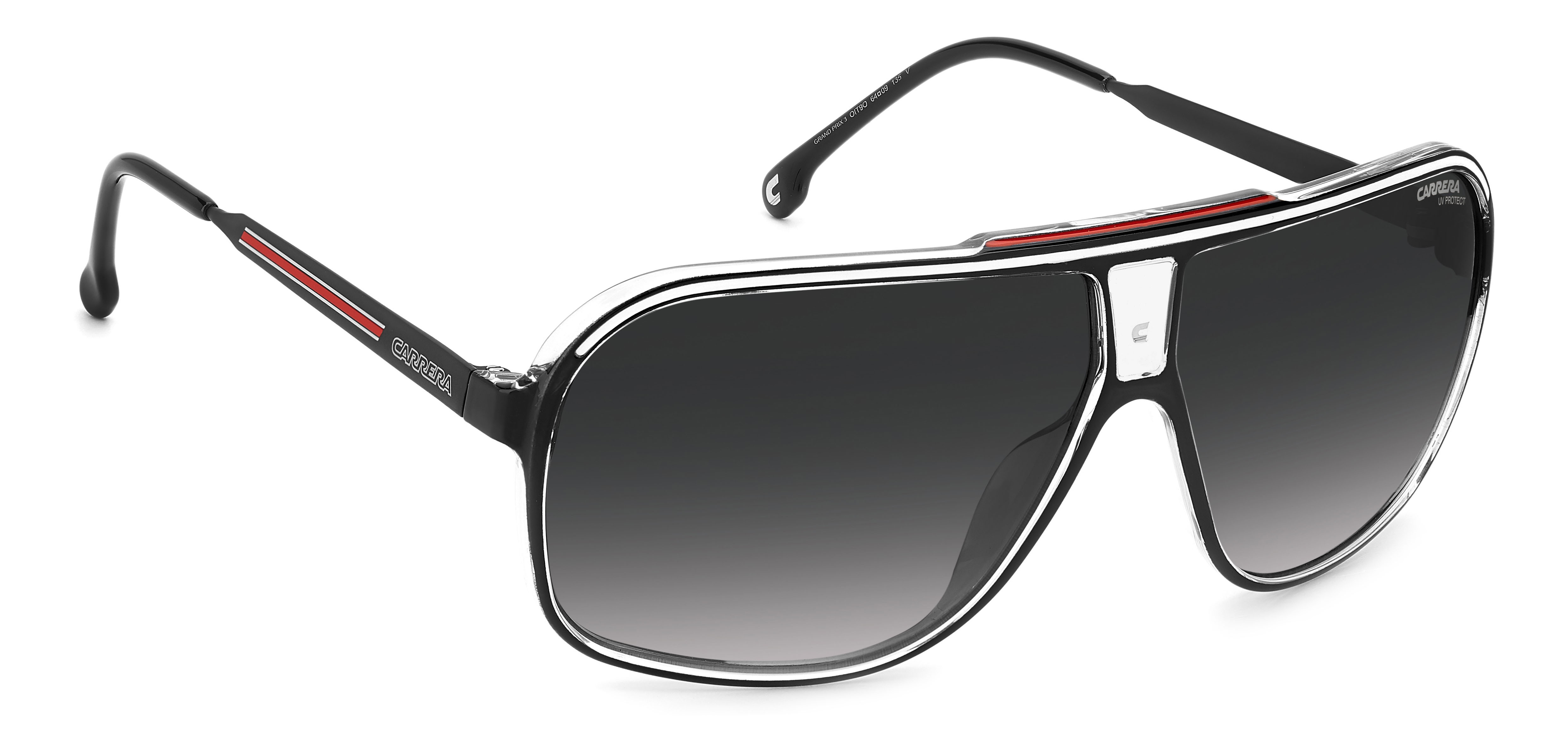Carrera napszemüveg - Black Red / Dark Grey Gradient