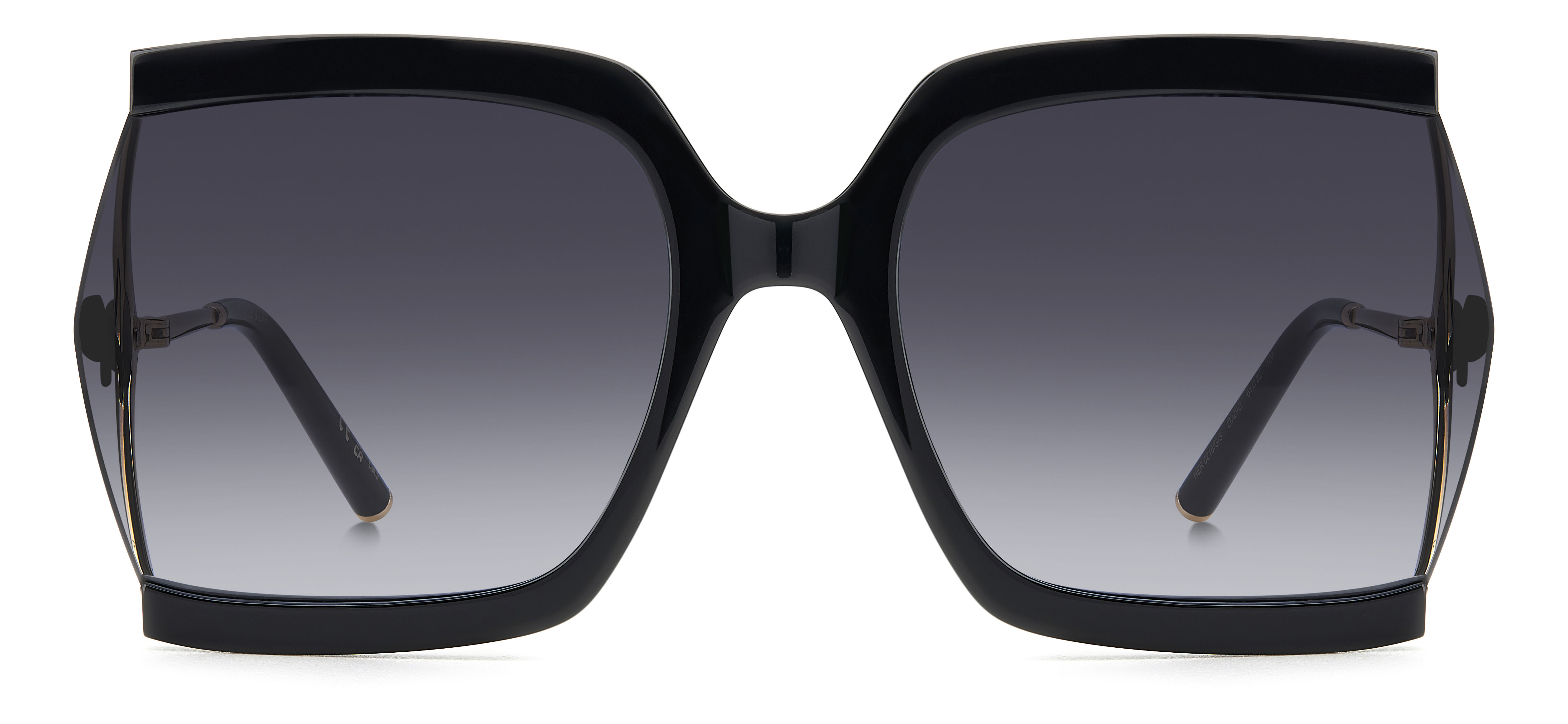Carolina Herrera napszemüveg - Bow - Black Gold / Dark Grey Gradient