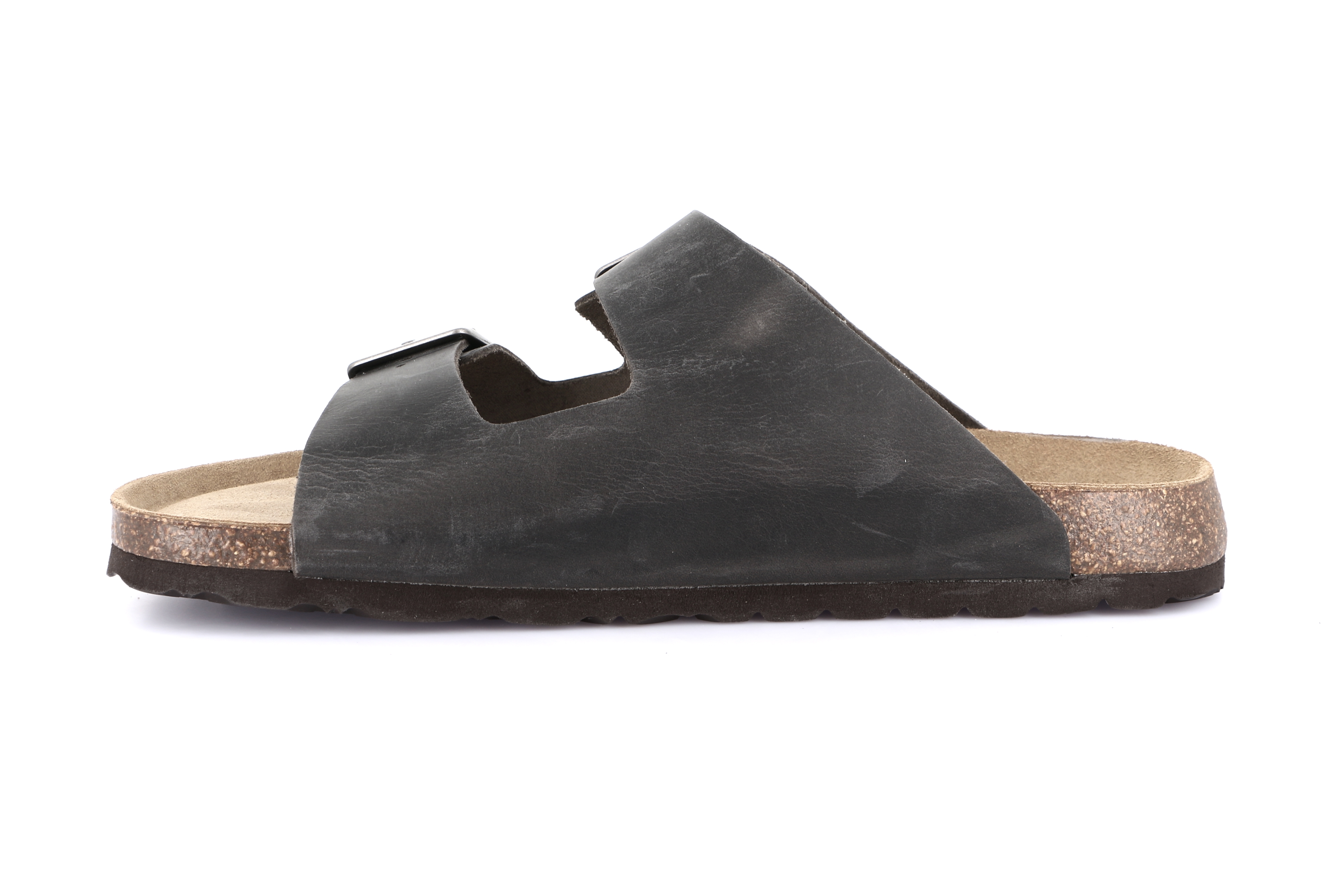 Grünland - BOBO / ANTRACITE - Bőr Férfi papucs