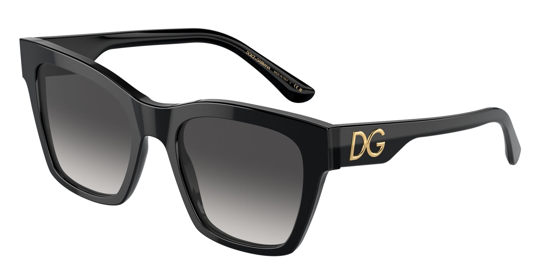 DOLCE & GABBANA napszemüveg - BLACK / GREY GRADIENT