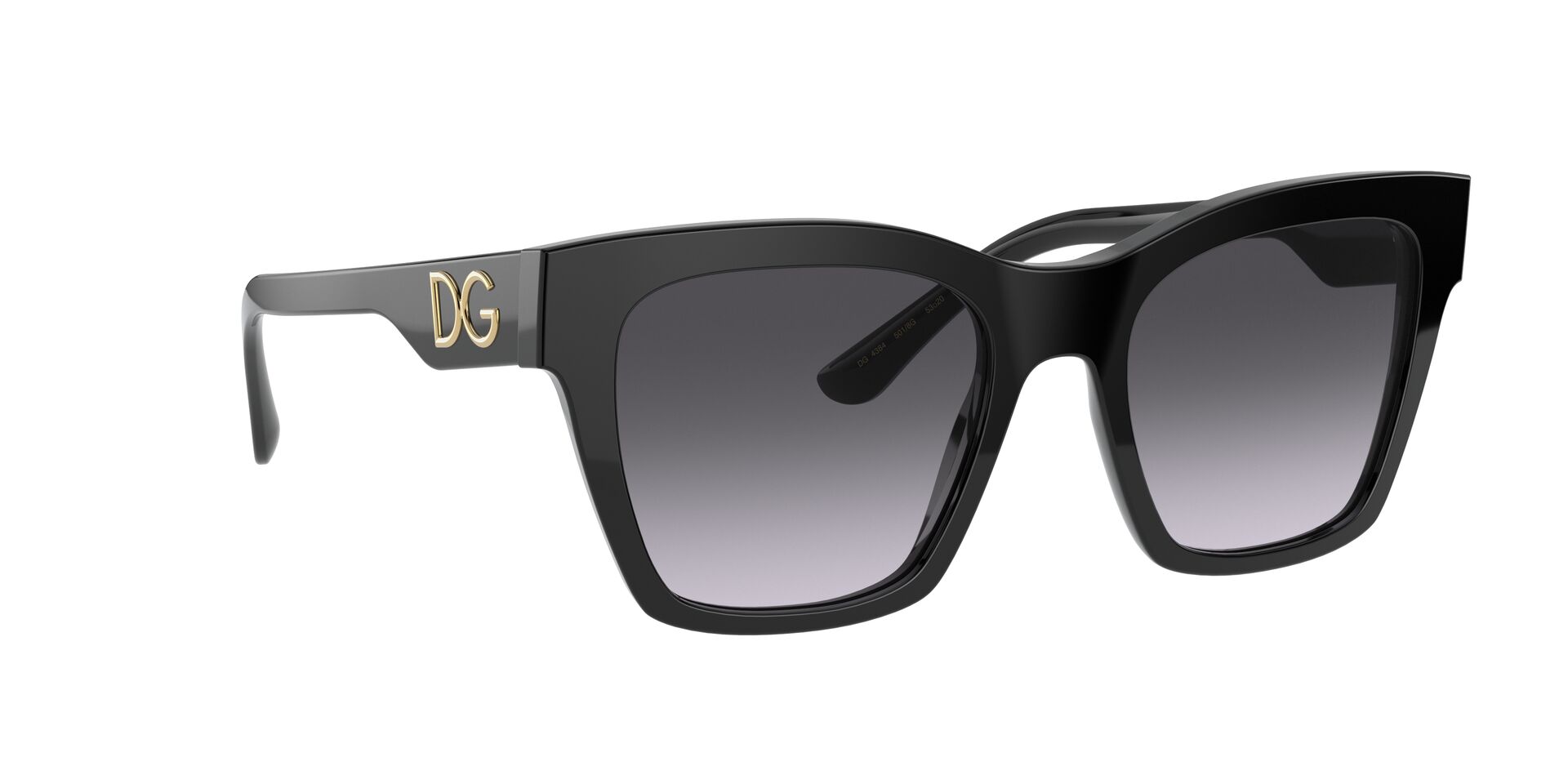 DOLCE & GABBANA napszemüveg - BLACK / GREY GRADIENT