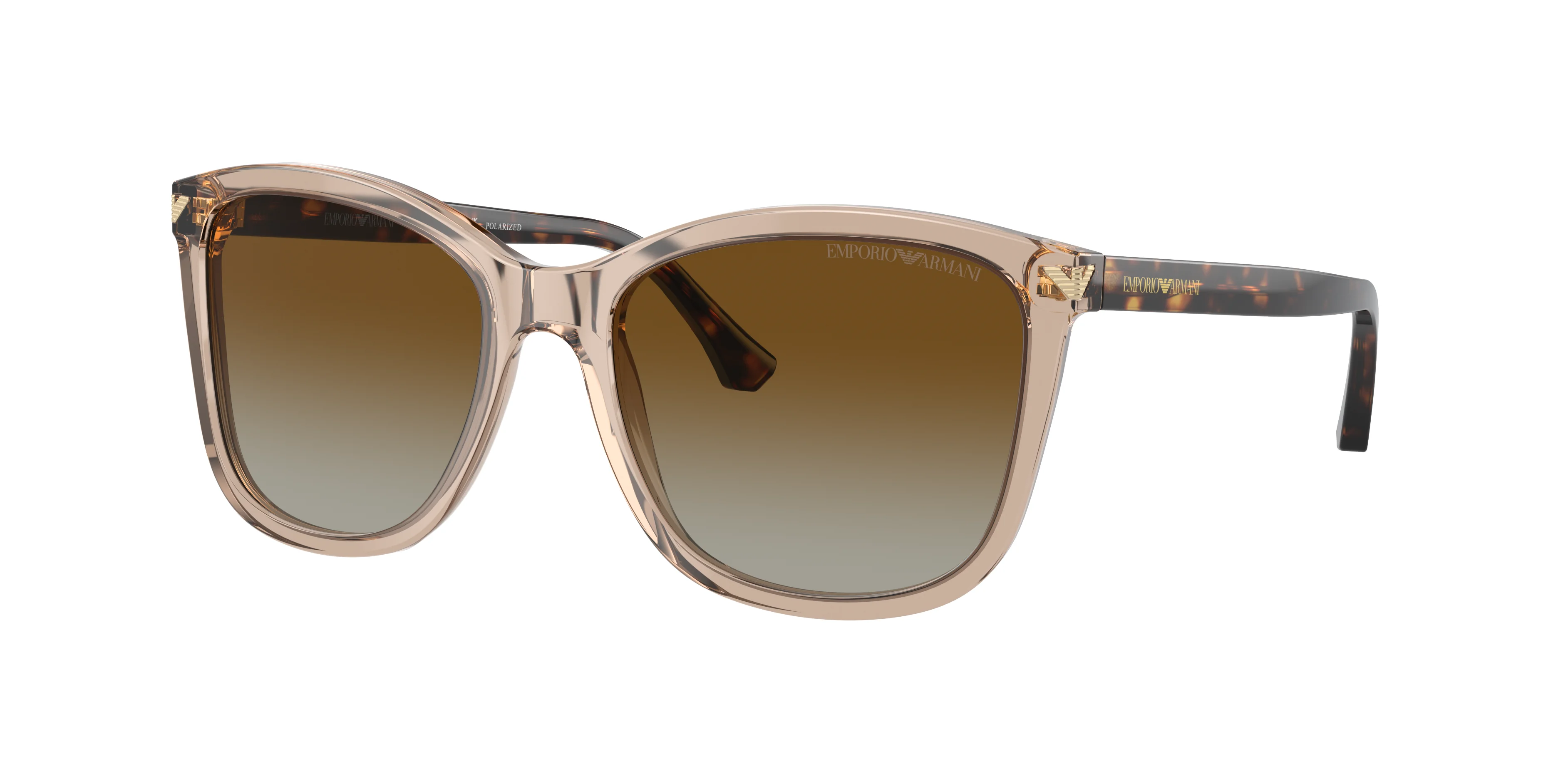 Emporio Armani napszemüveg - Transparent Tundra / Gradient Brown Polarized