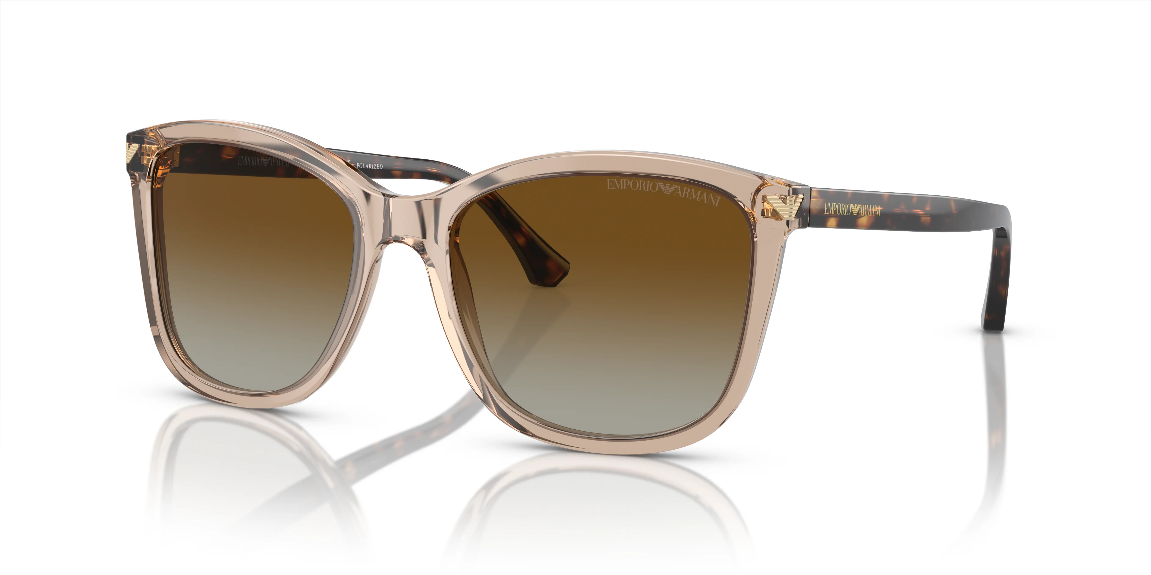 Emporio Armani napszemüveg - Transparent Tundra / Gradient Brown Polarized