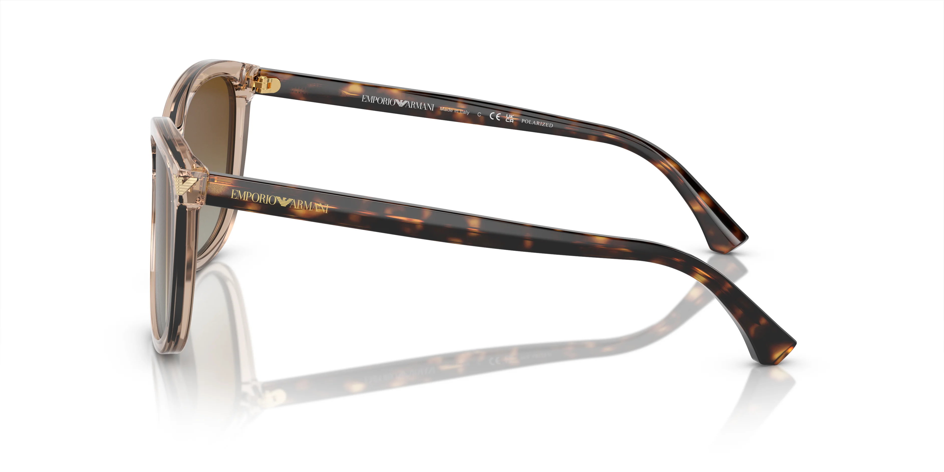 Emporio Armani napszemüveg - Transparent Tundra / Gradient Brown Polarized