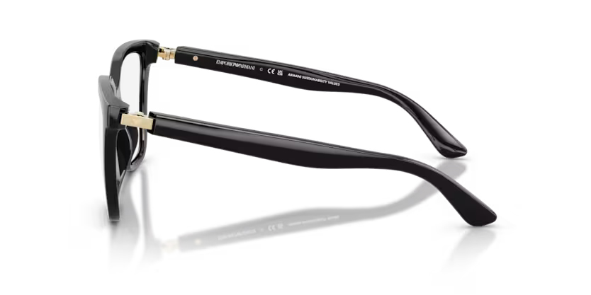 Emporio Armani napszemüveg / Optikai keret - Shiny Black / Clear - 2 extra lencsével