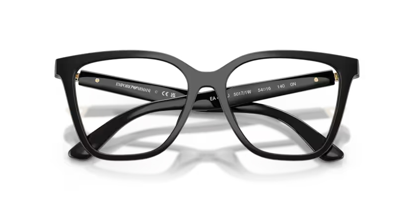 Emporio Armani napszemüveg / Optikai keret - Shiny Black / Clear - 2 extra lencsével