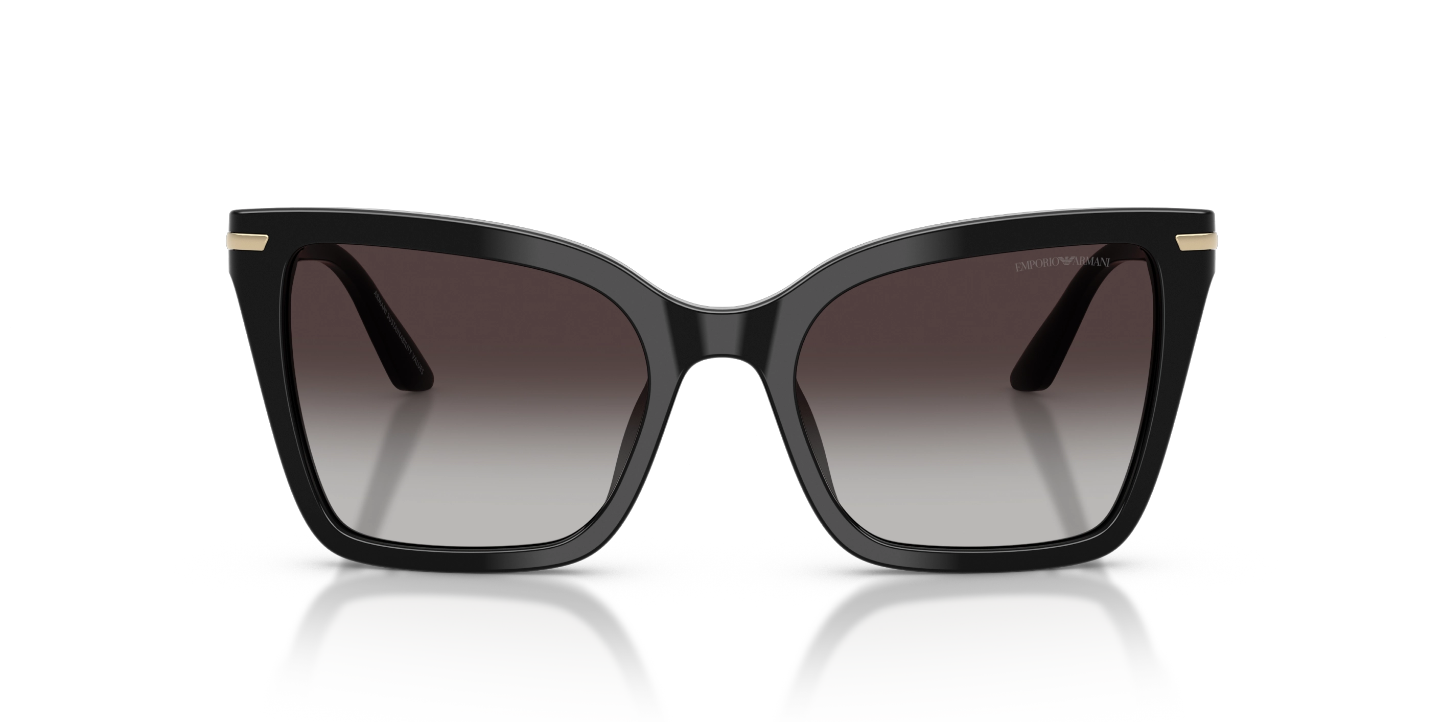 Emporio Armani napszemüveg - Shiny Black / Gradient Grey