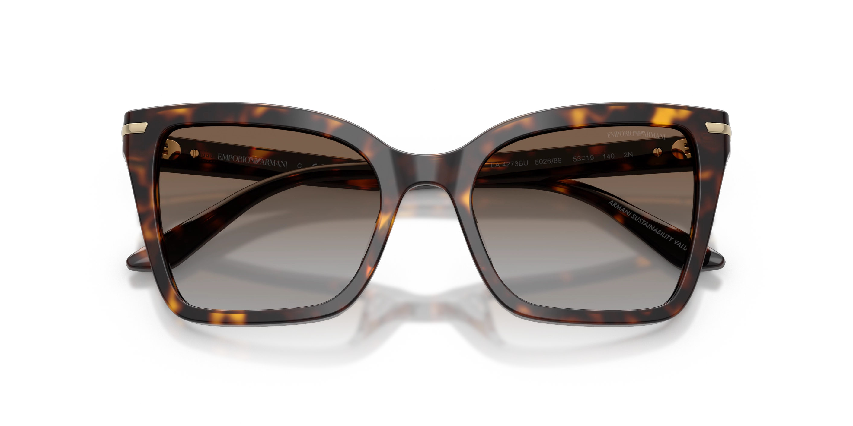 Emporio Armani napszemüveg - Shiny Havana / Brown Gradient Grey