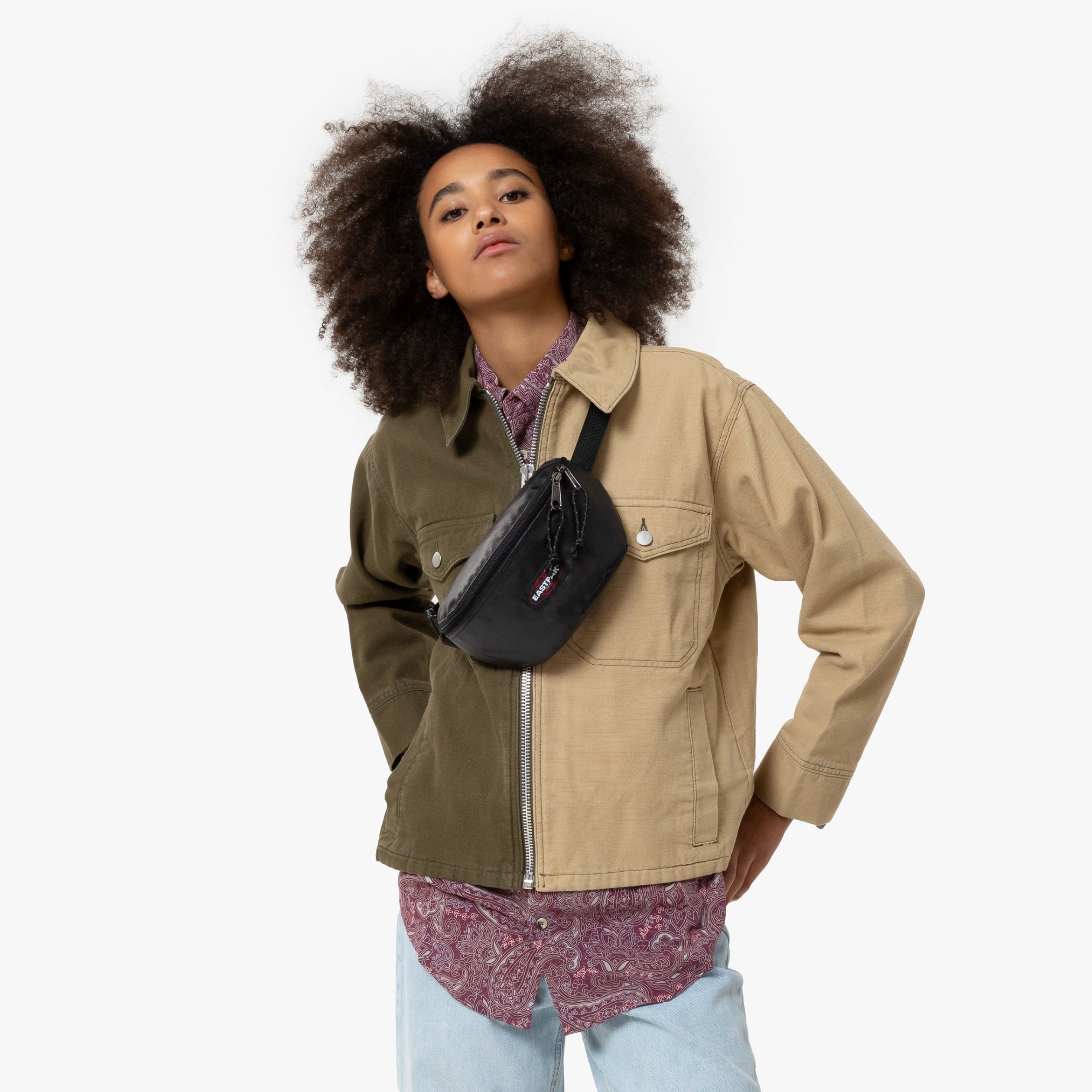 Eastpak - SPRINGER / Glossy Black - Uniszex övtáska