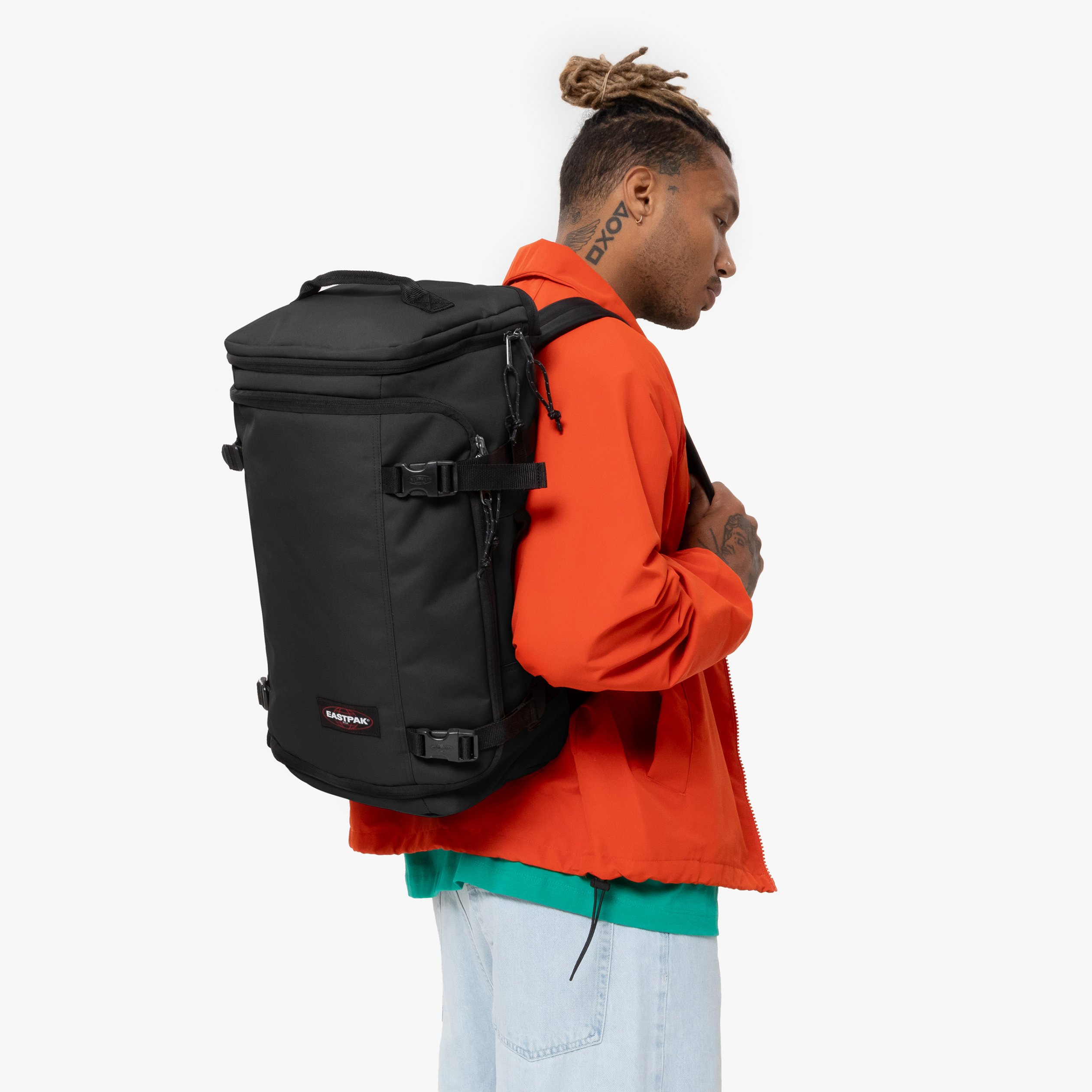 Eastpak - Carry Pack / Black - 3in1 Uniszex Bőrönd/Hátizsák/Oldaltáska