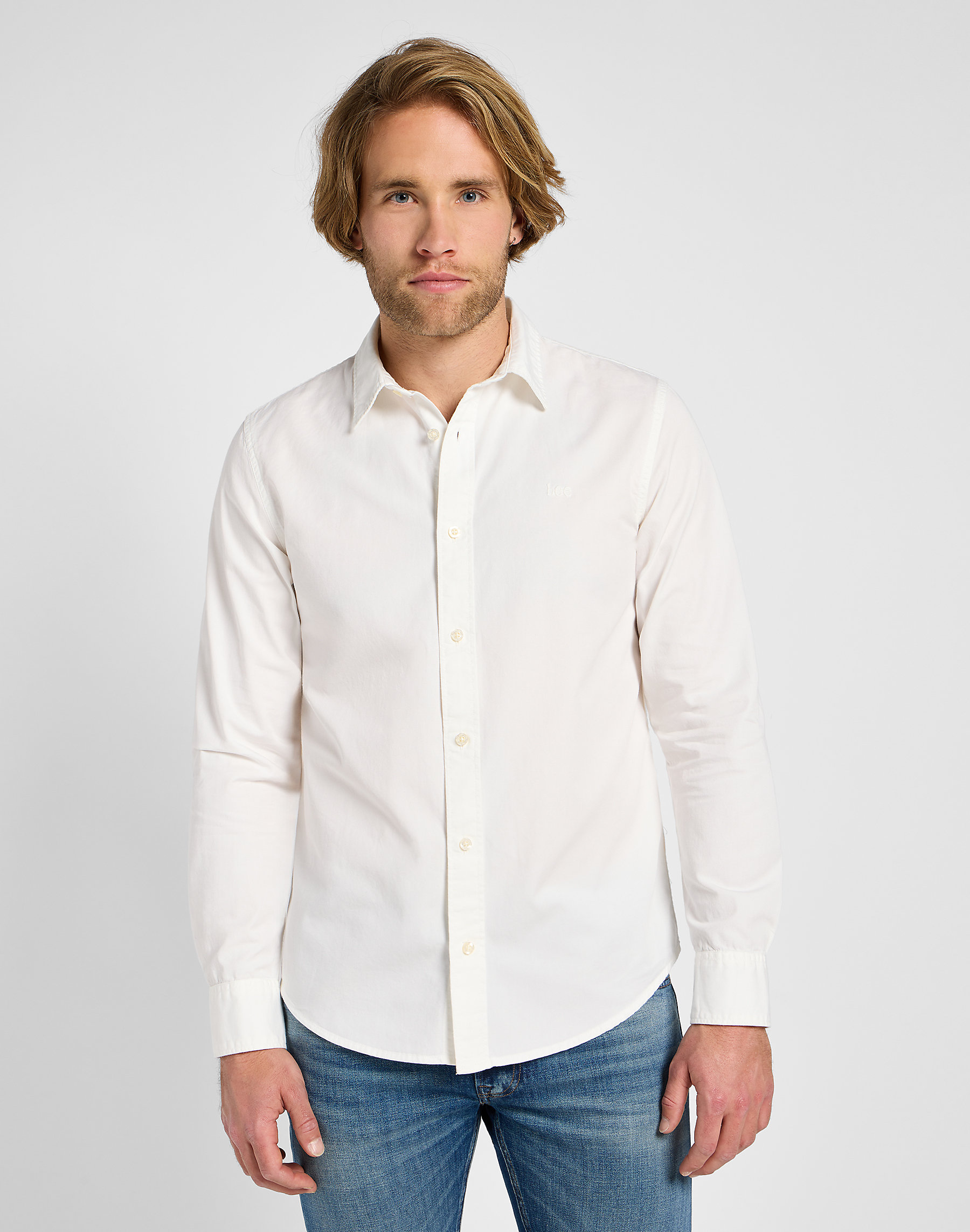 Lee - Patch Shirt / Bright White - Férfi ing