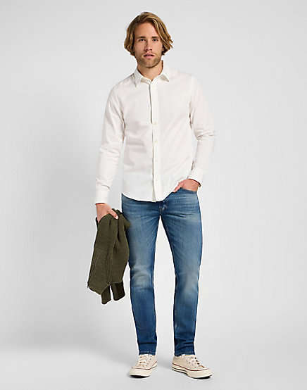 Lee - Patch Shirt / Bright White - Férfi ing