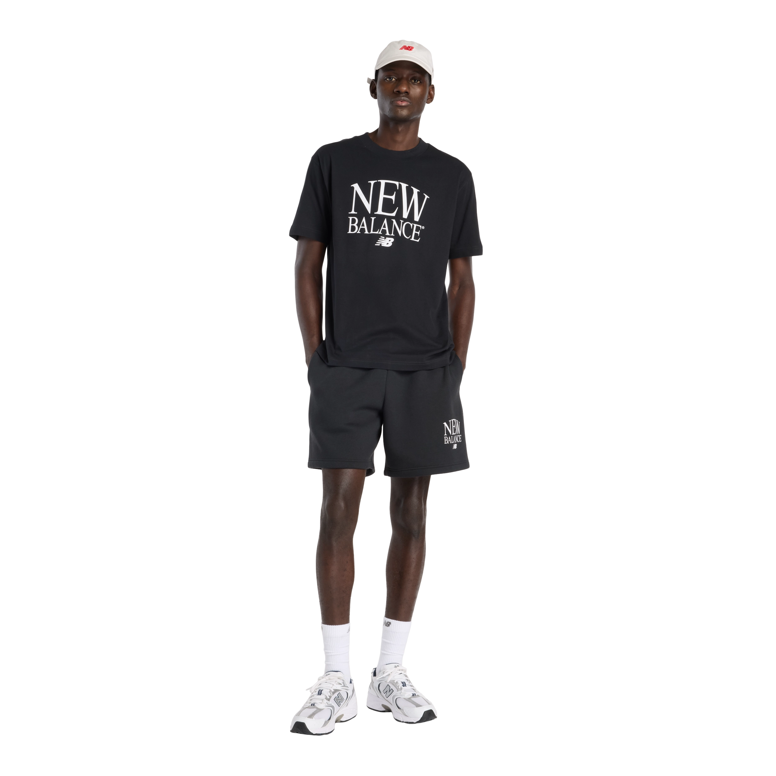 New Balance - MB61E3QOBK - Sportos Férfi rövidnadrág