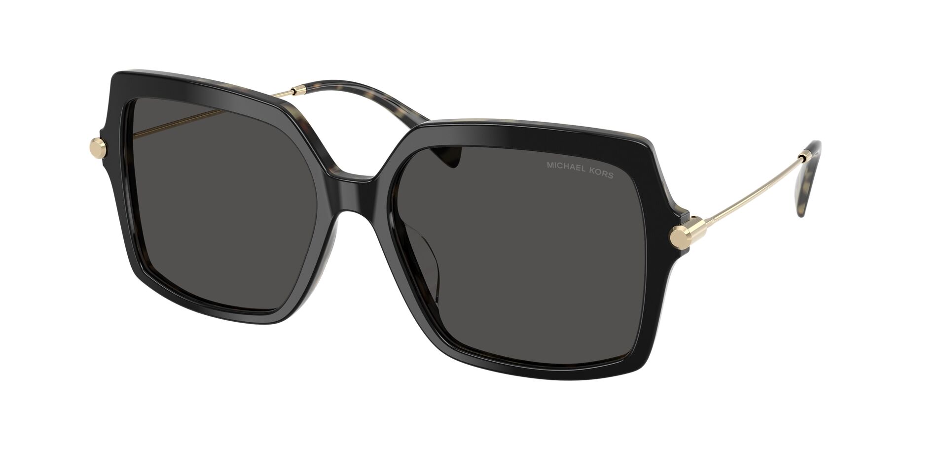 MICHAEL KORS napszemüveg - QUOGUE - BLACK/AMBER TORTOISE / DARK GREY SOLID