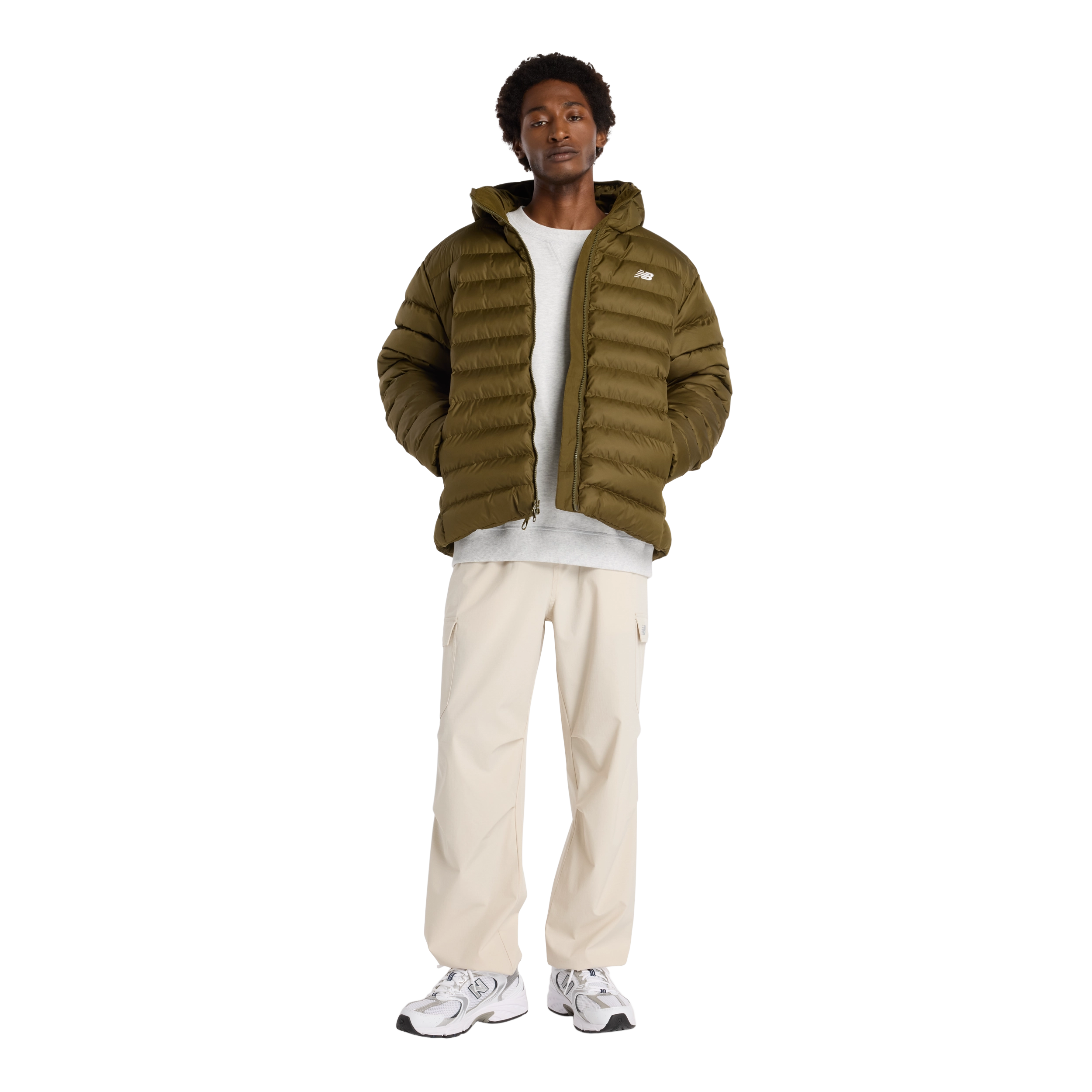 New Balance - Hooded Puffer - Férfi kabát