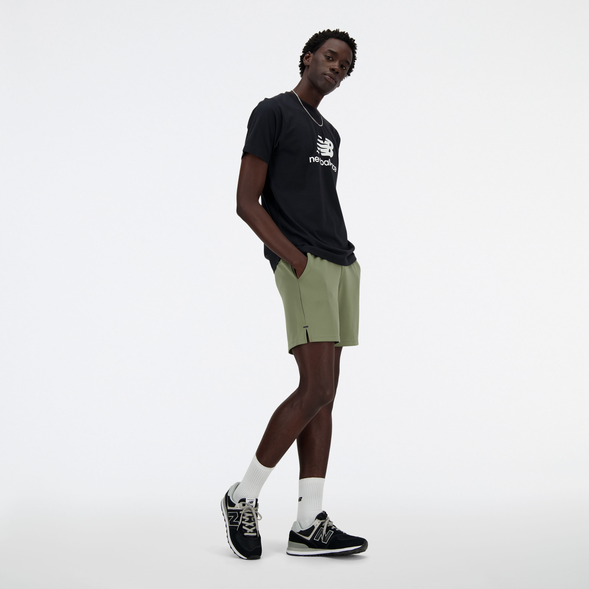 New Balance - MT41502BK - Férfi póló