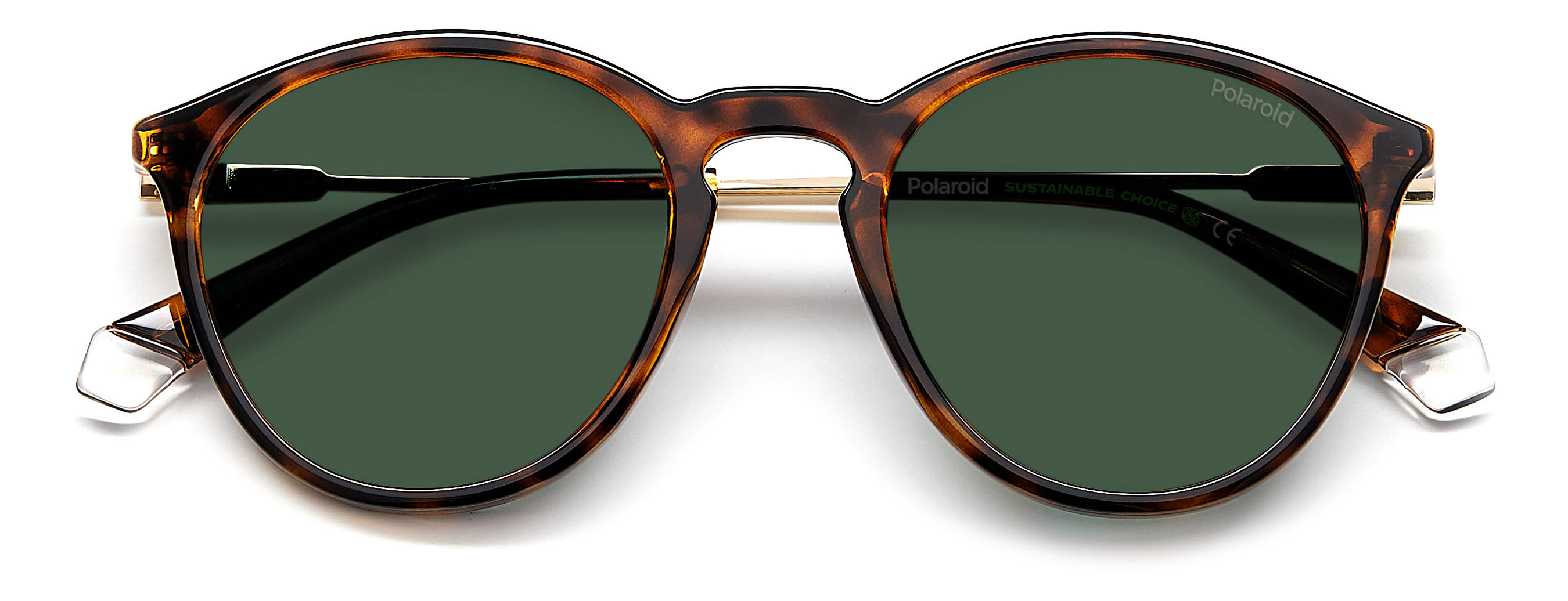 Polaroid napszemüveg - Havana / Green Polarized