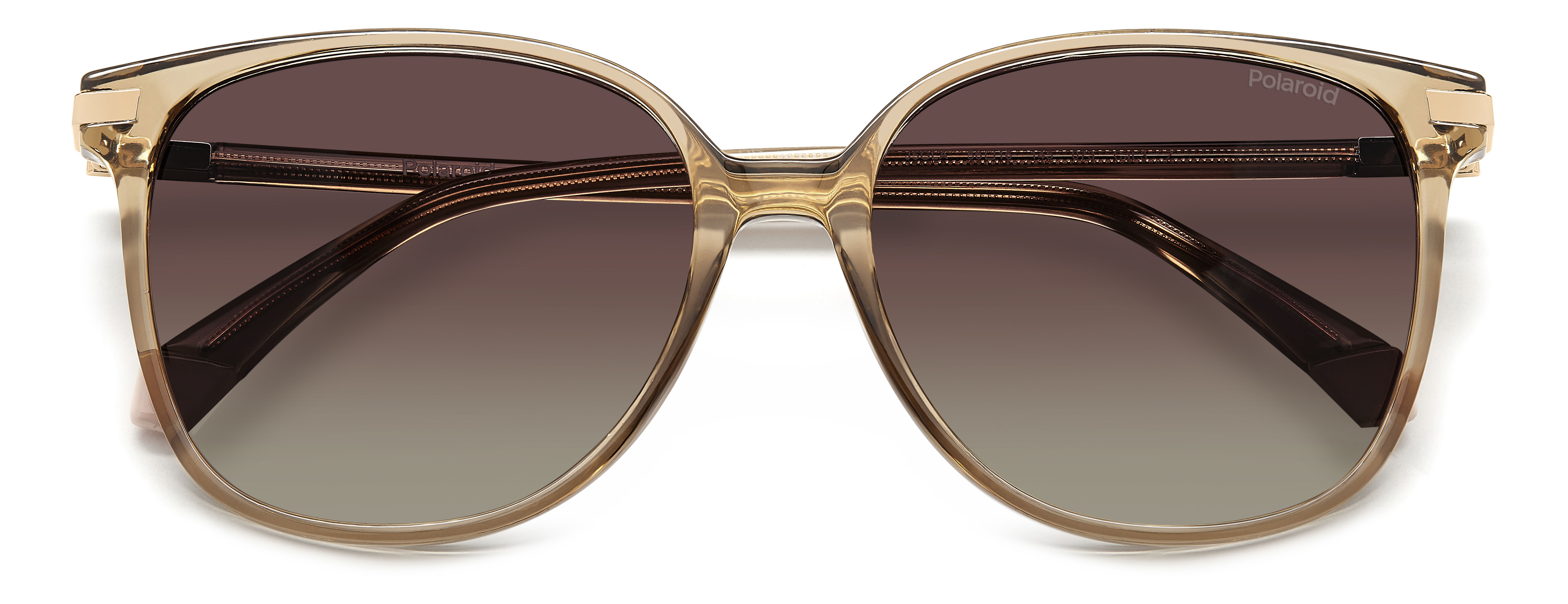 Polaroid napszemüveg - Transparent Brown / Gradient Brown Polarized