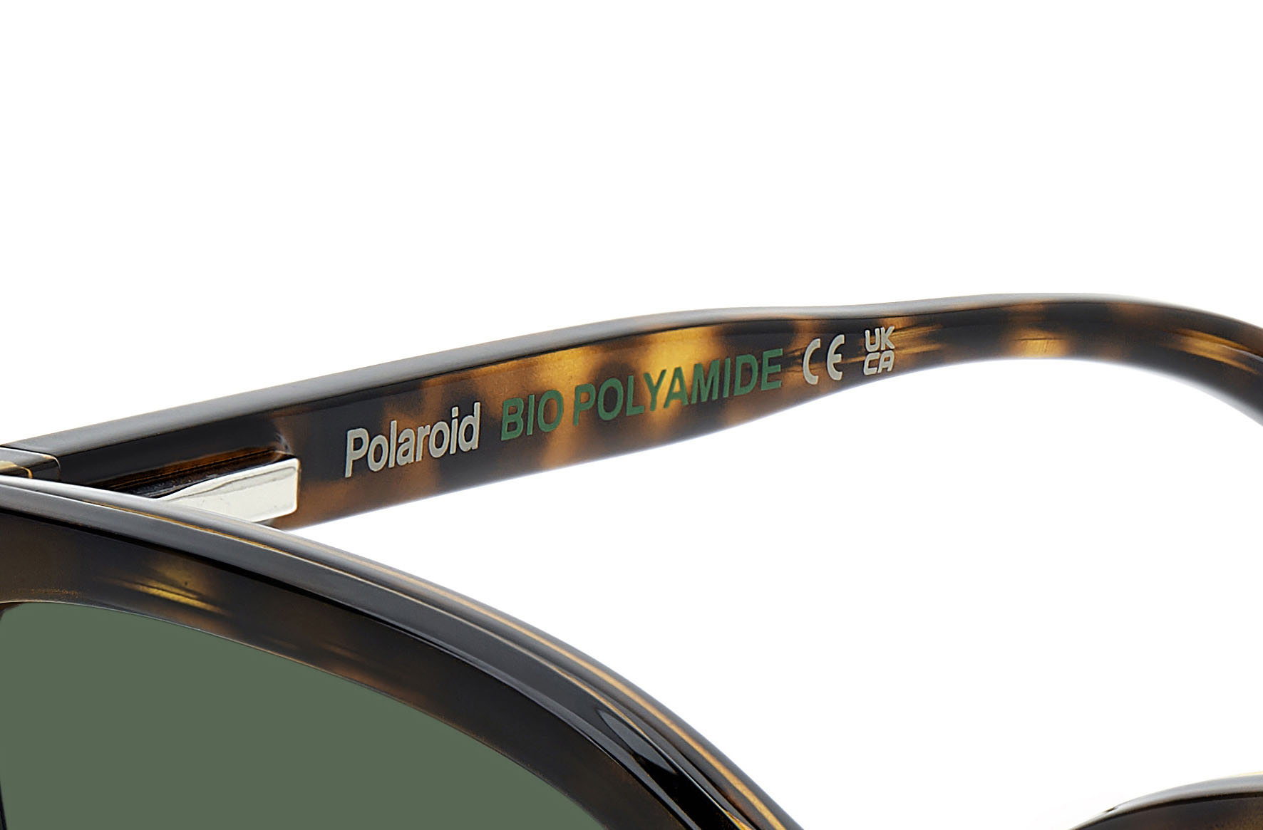 Polaroid napszemüveg - Havana / Green Polarized - Extra lencsével