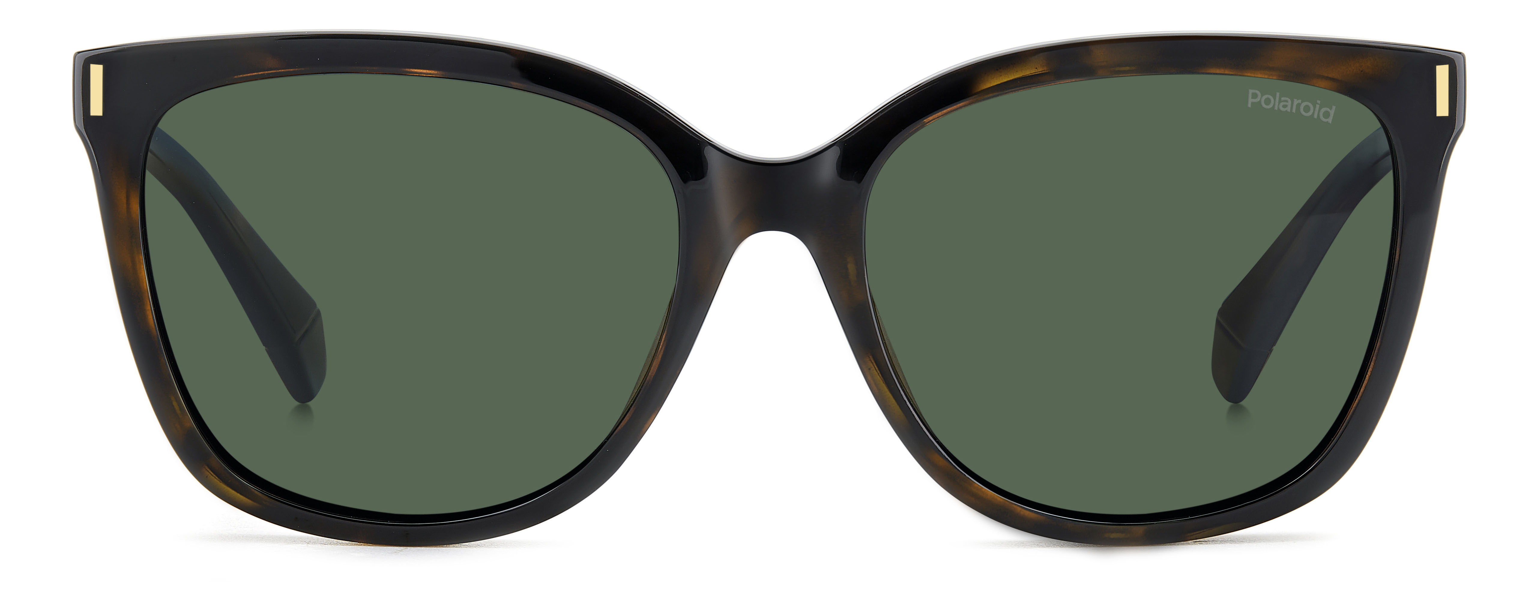 Polaroid napszemüveg - Havana / Green Polarized - Extra lencsével