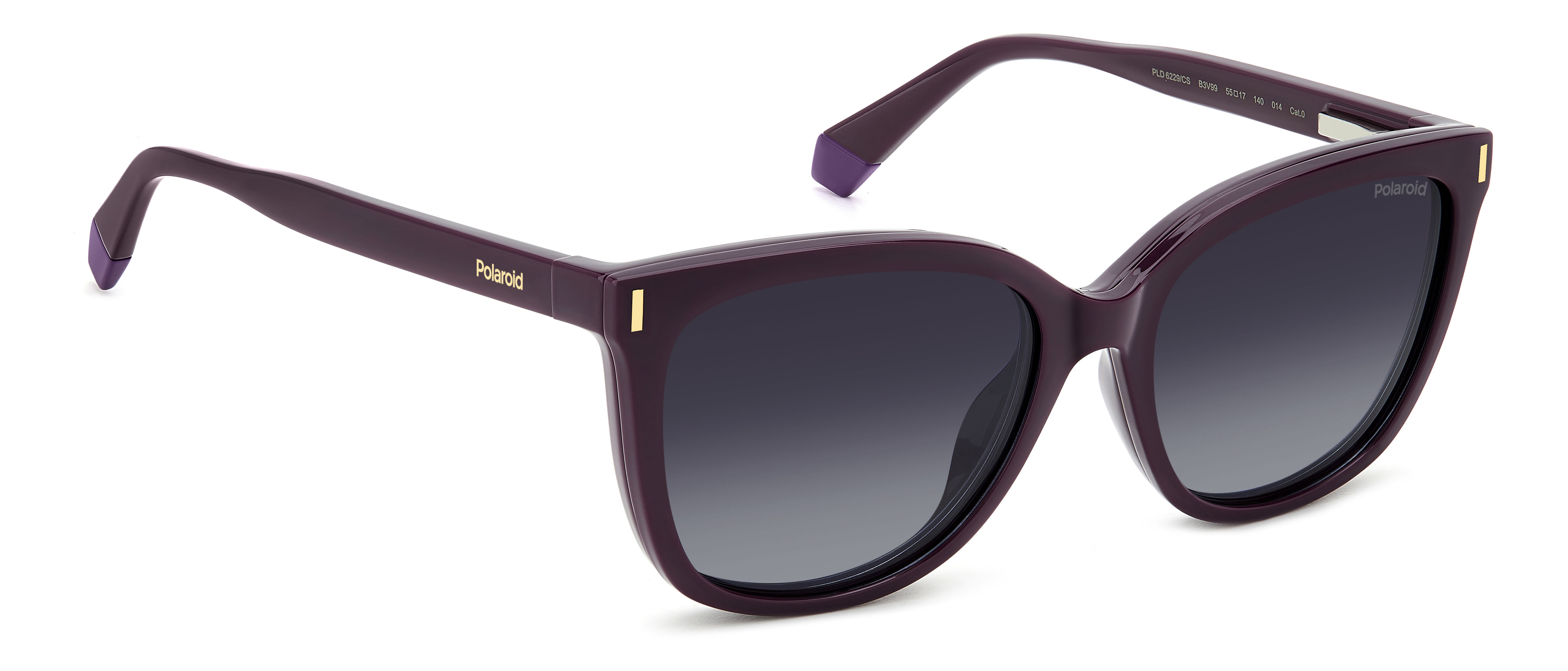 Polaroid napszemüveg - Violet / Grey Gradient Polarized - Extra lencsével