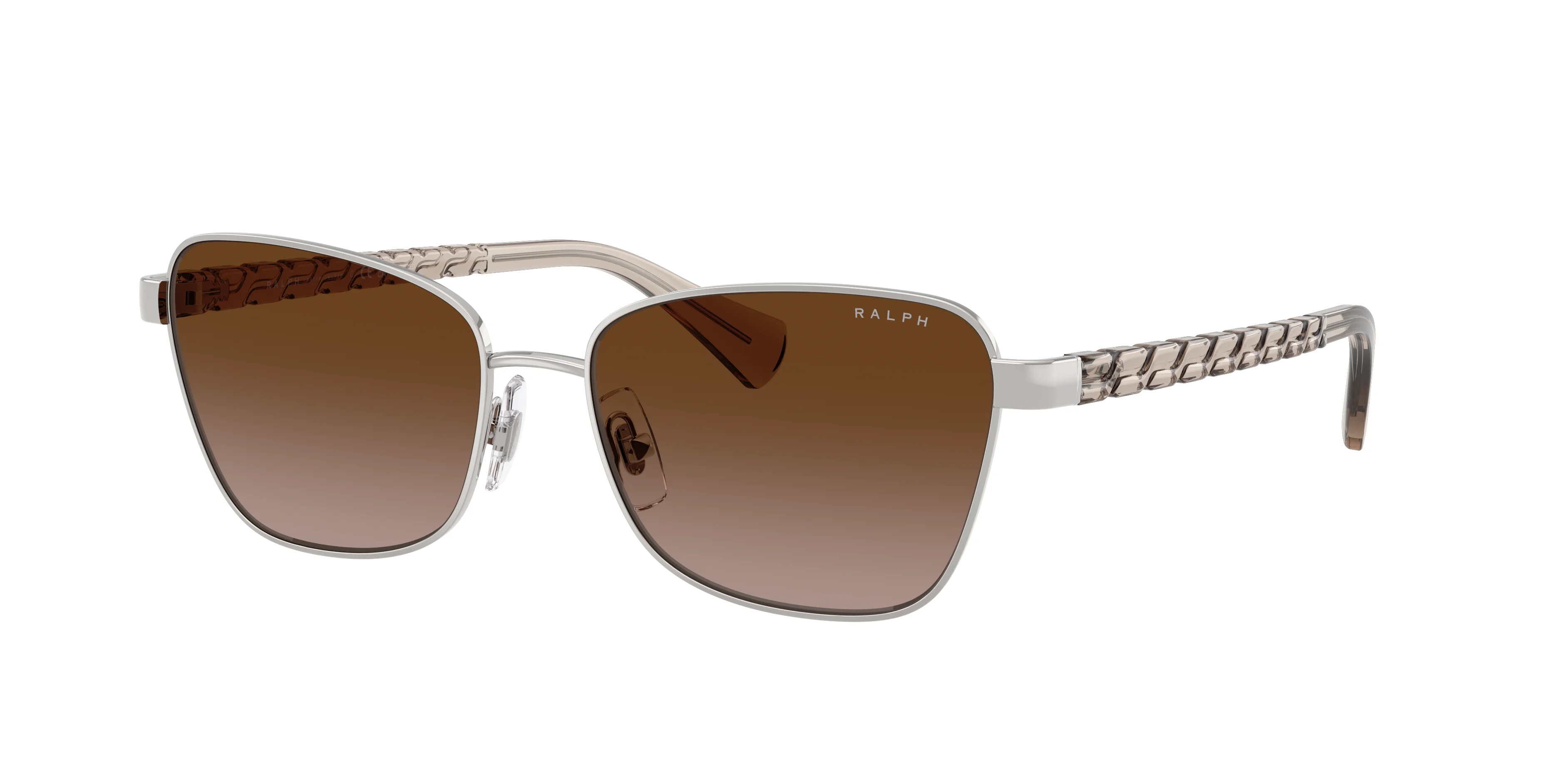 Ralph napszemüveg - Shiny Silver / Gradient Brown