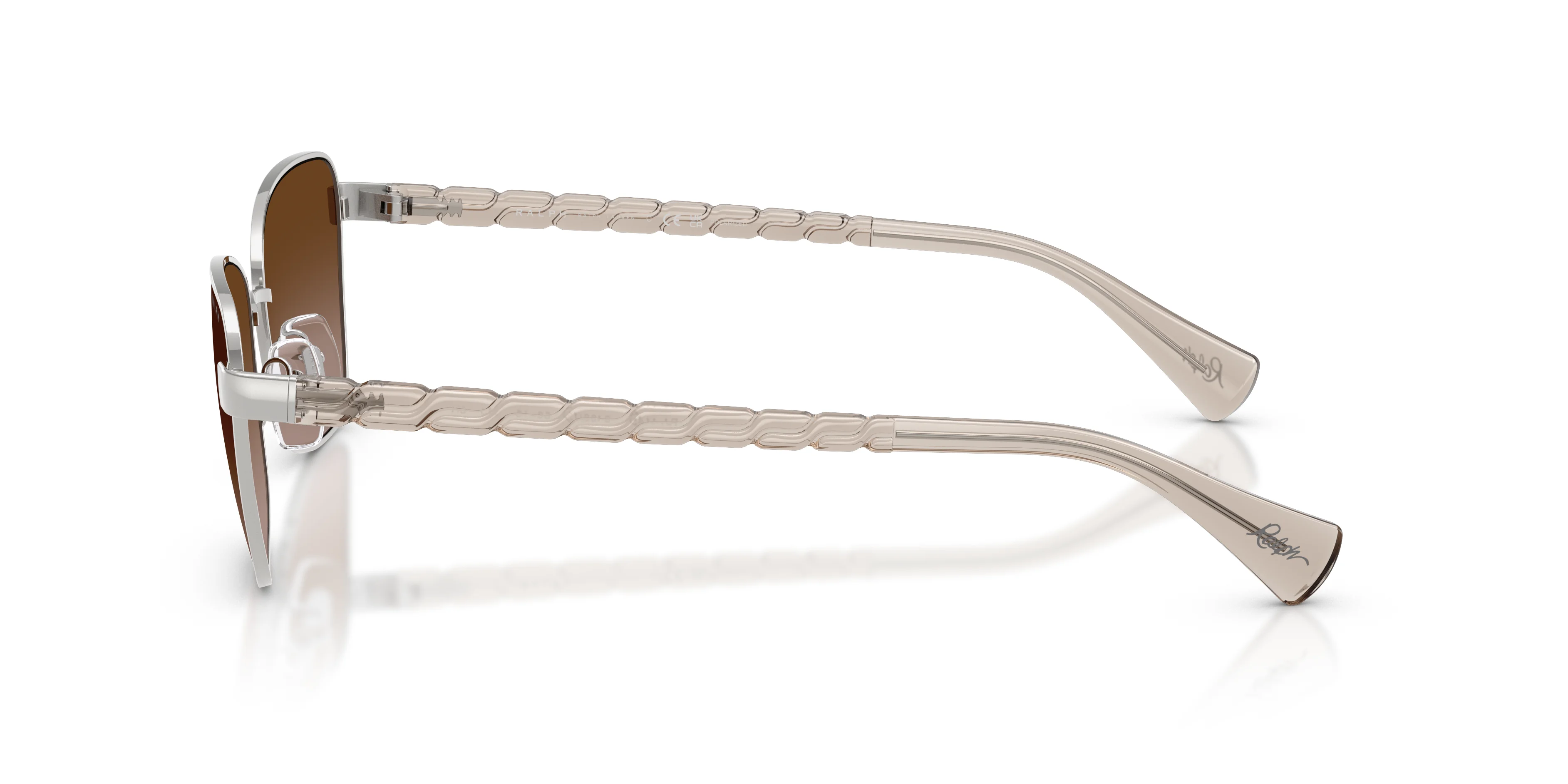 Ralph napszemüveg - Shiny Silver / Gradient Brown