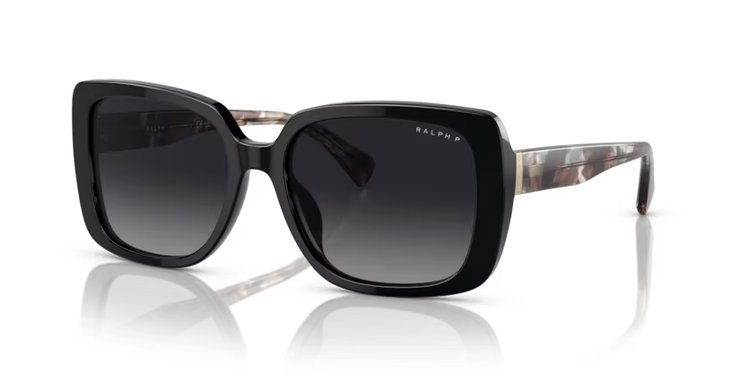 Ralph napszemüveg - Shiny Black / Gradient Grey Polarized