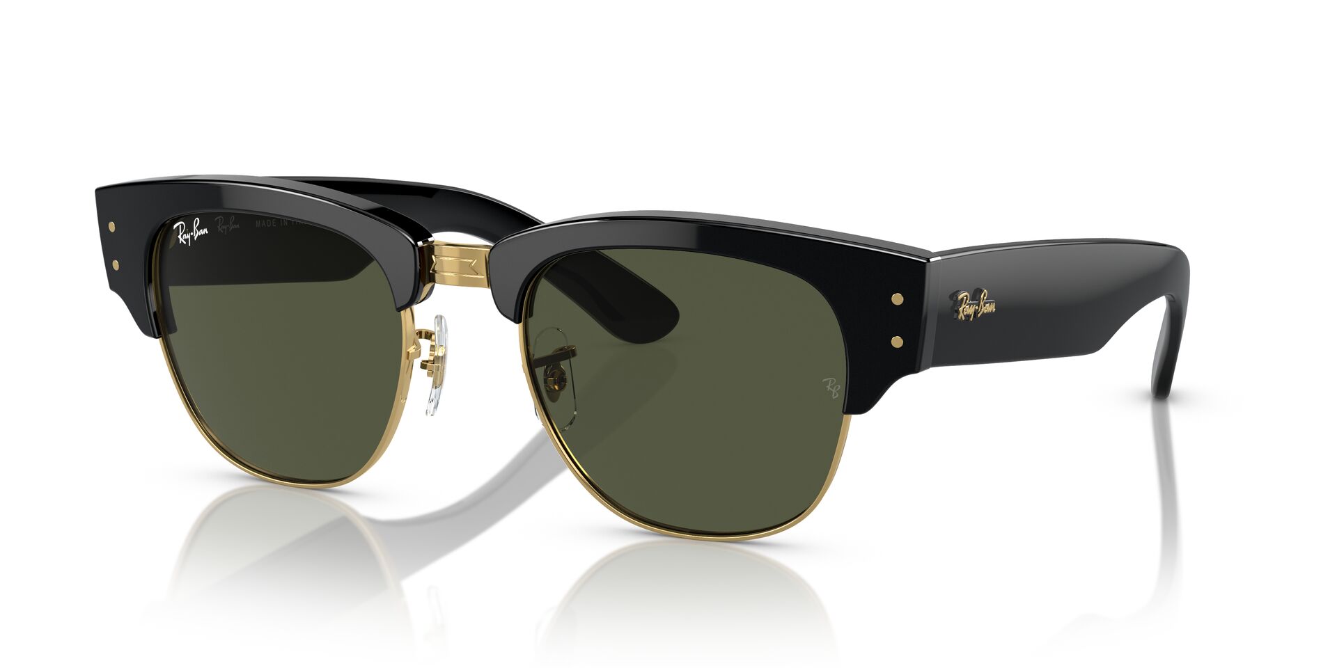 Ray-Ban napszemüveg  - MEGA CLUBMASTER -  BLACK ON ARISTA / GREEN