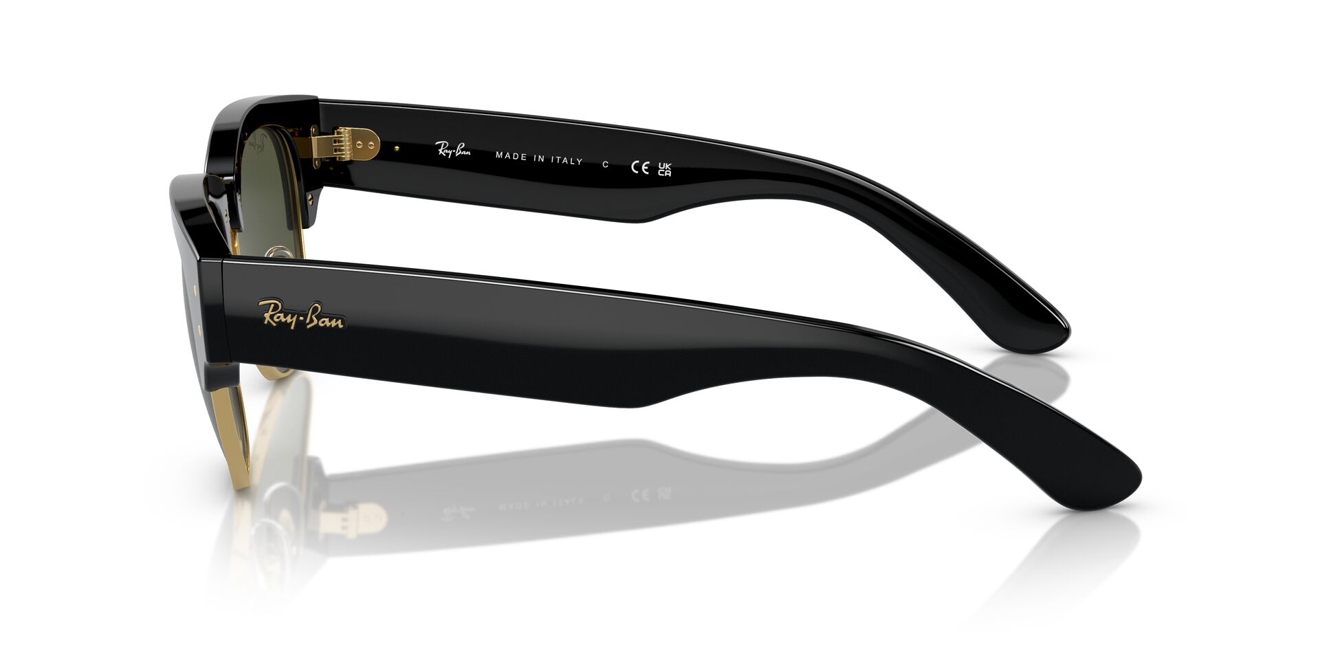 Ray-Ban napszemüveg  - MEGA CLUBMASTER -  BLACK ON ARISTA / GREEN