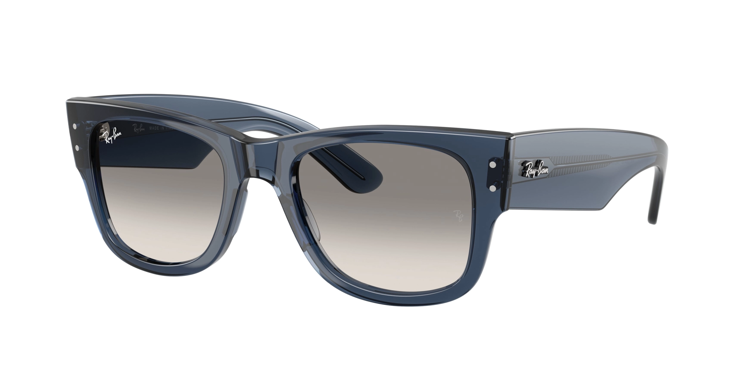 Ray-Ban napszemüveg - Mega Wayfarer - Transparent Dark Blue / Clear Gradient Grey