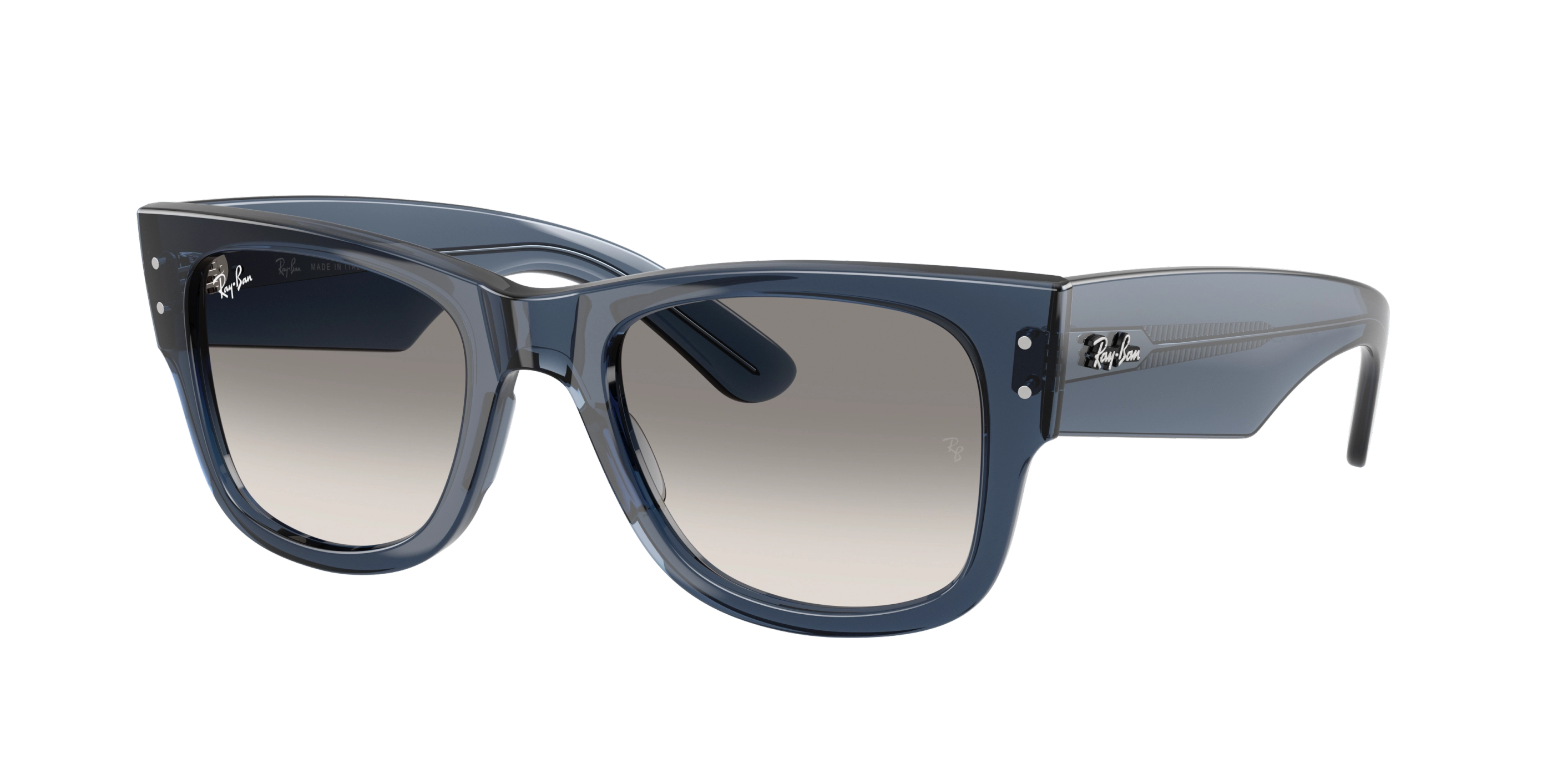 Ray-Ban napszemüveg - Mega Wayfarer - Transparent Dark Blue / Clear Gradient Grey