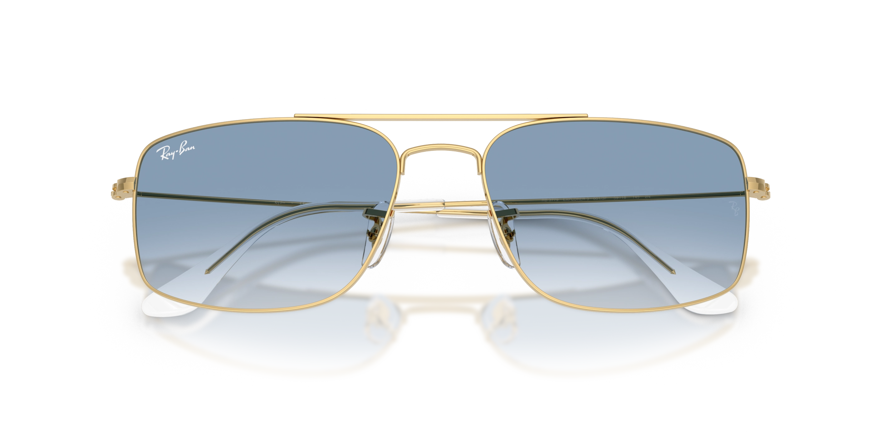 Ray-Ban napszemüveg - Explorer - Gold / Transparent Gradient Blue