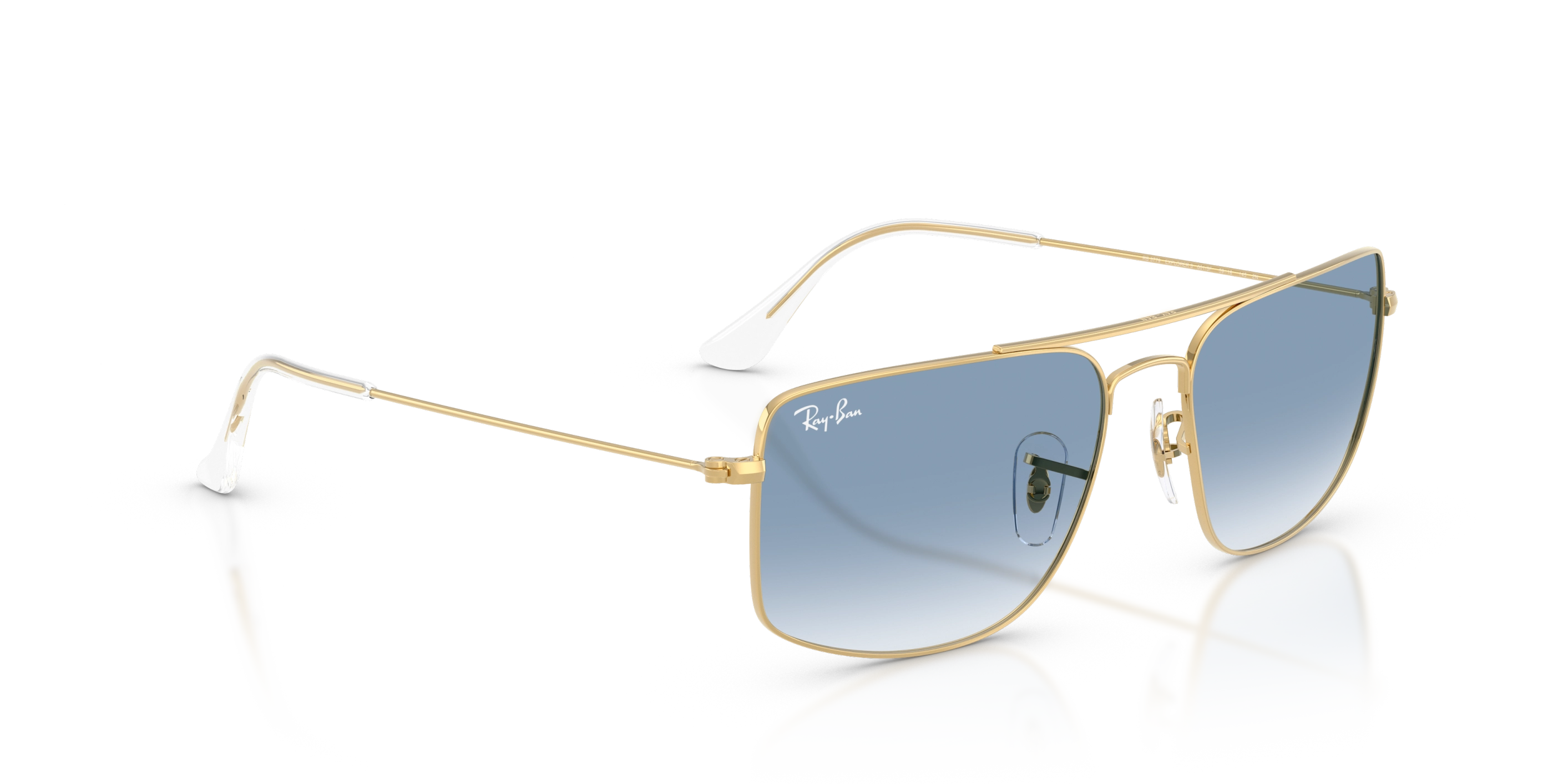 Ray-Ban napszemüveg - Explorer - Gold / Transparent Gradient Blue