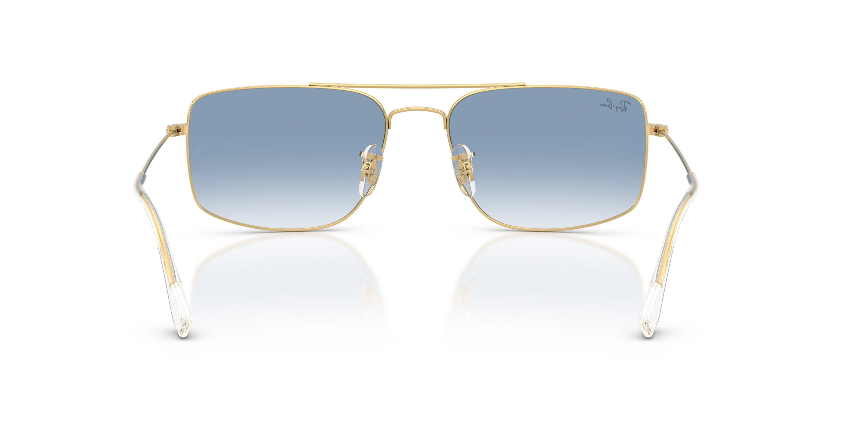 Ray-Ban napszemüveg - Explorer - Gold / Transparent Gradient Blue