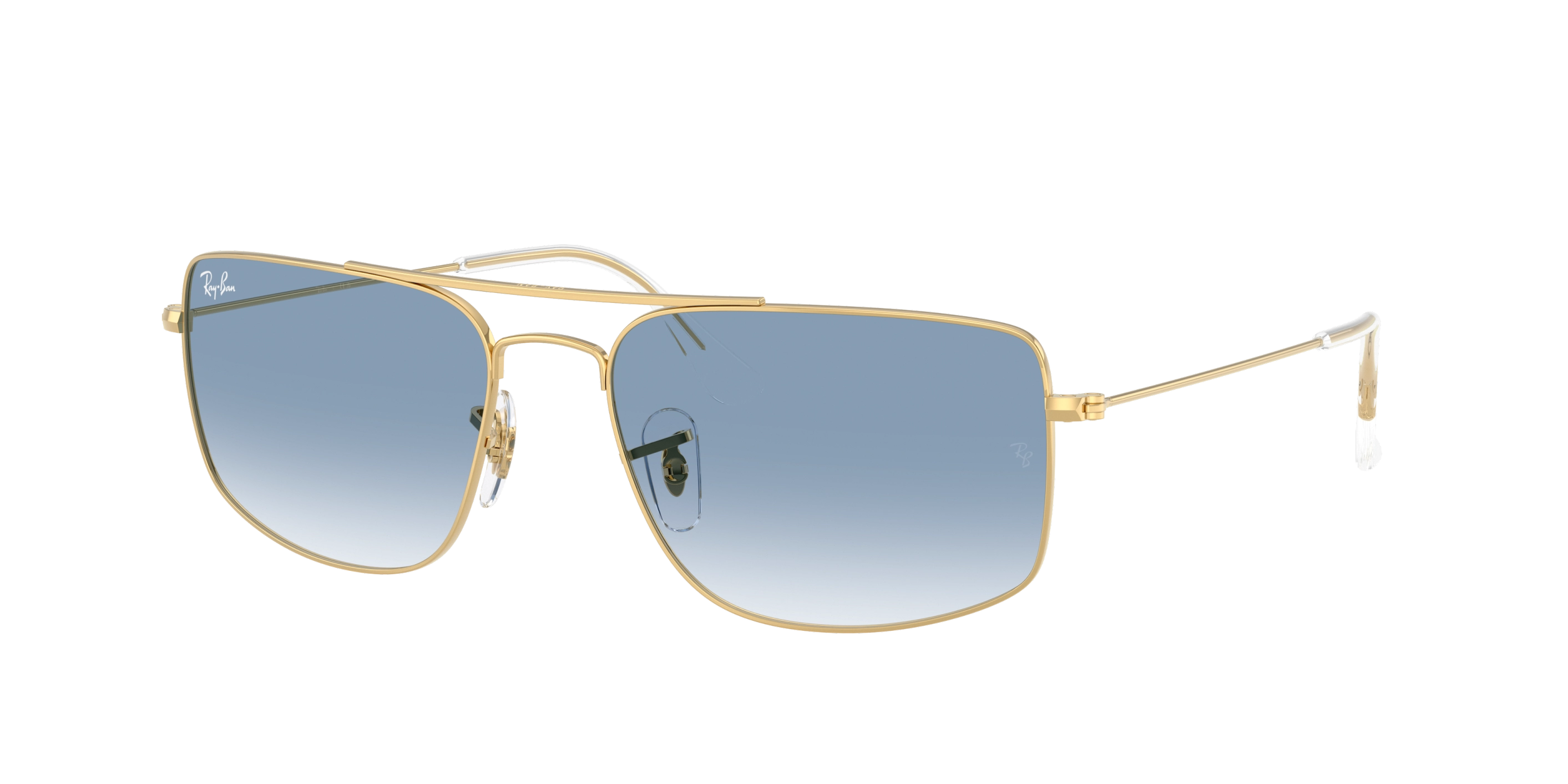 Ray-Ban napszemüveg - Explorer - Gold / Transparent Gradient Blue