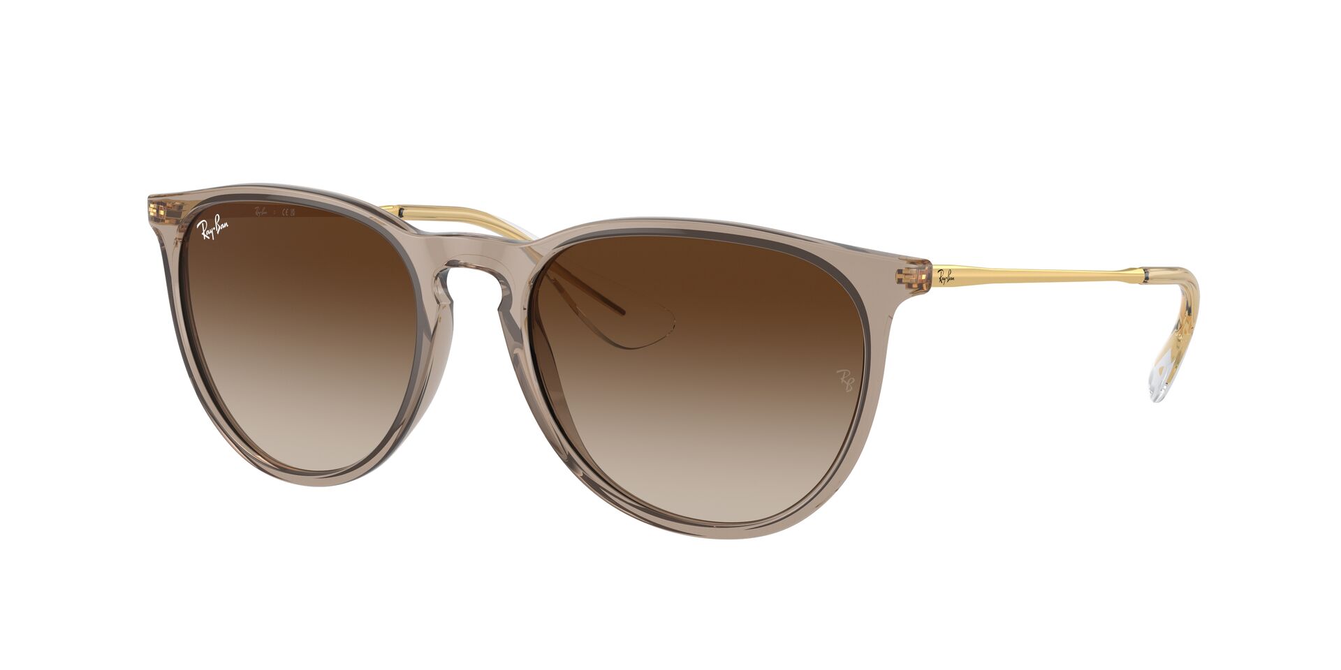 RAY-BAN napszemüveg - ERIKA - TRANSPARENT LIGHT BROWN / GRADIENT BROWN