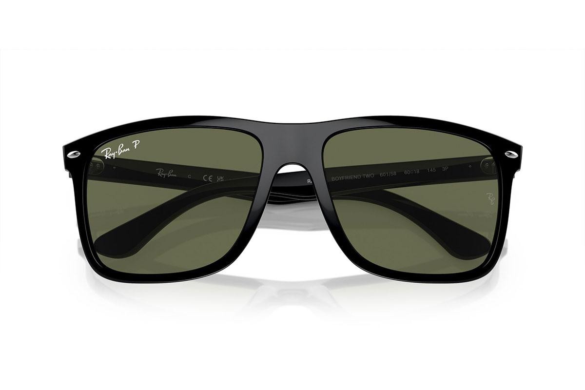 Ray-Ban napszemüveg - Boyfriend Two - Black / Green Polarized