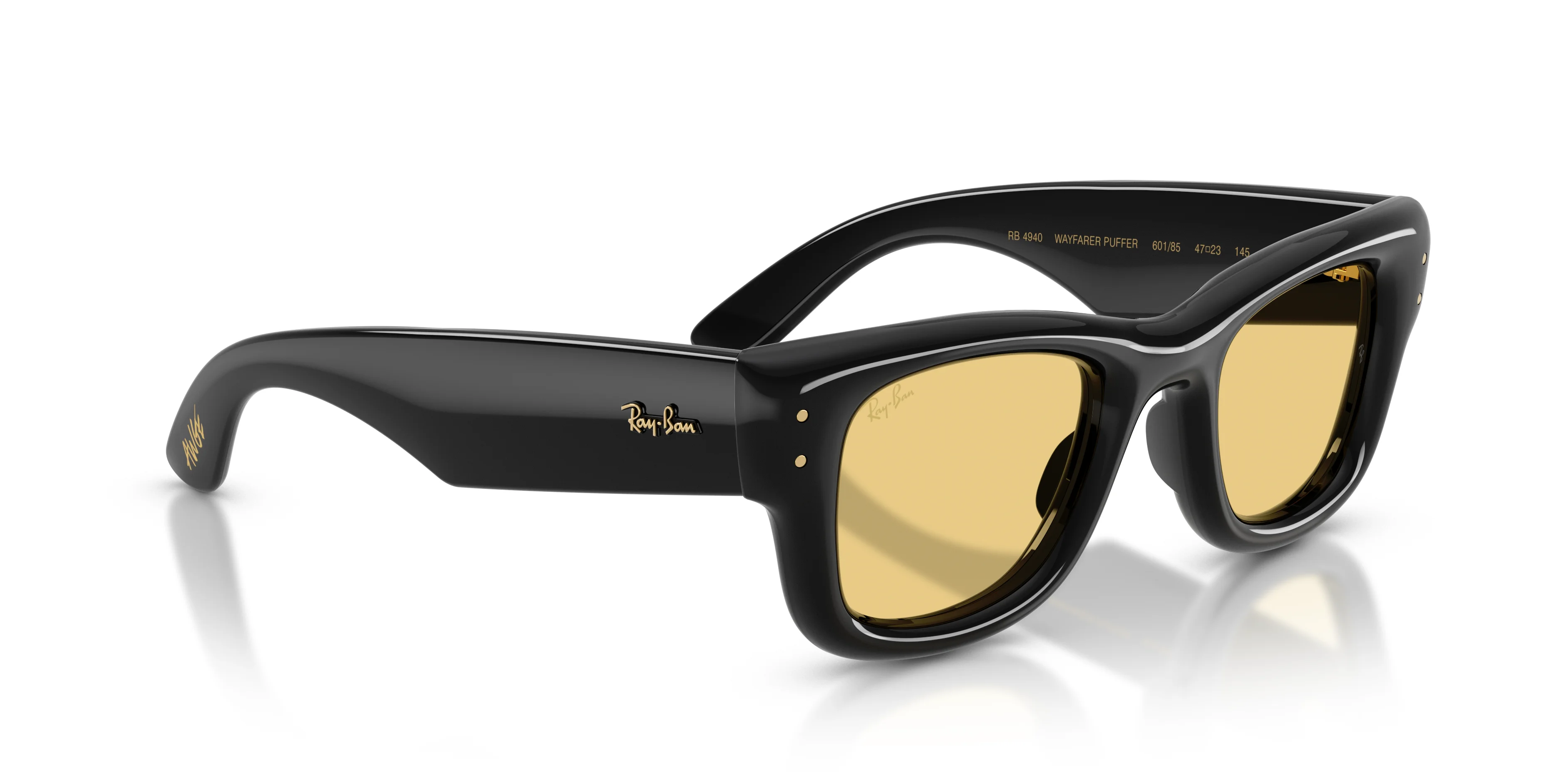 Ray-Ban x A$AP ROCKY napszemüveg - WAYFARER PUFFER - Black / Yellow