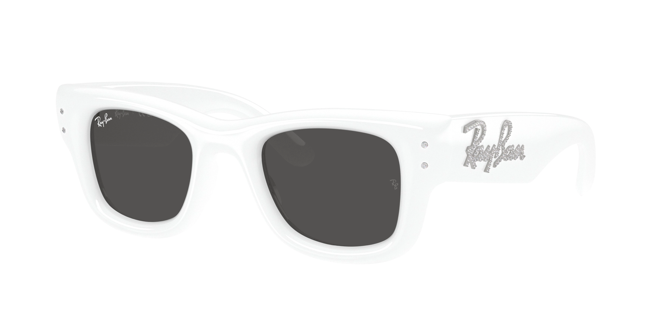 Ray-Ban x A$AP ROCKY napszemüveg - Wayfarer Puffer - White / Black