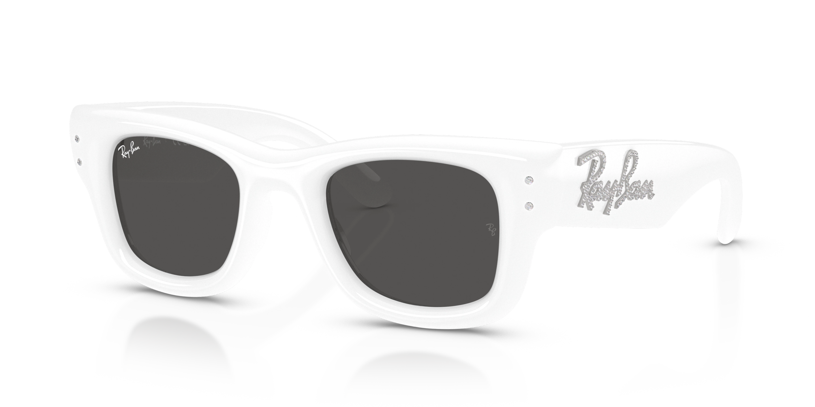 Ray-Ban x A$AP ROCKY napszemüveg - Wayfarer Puffer - White / Black