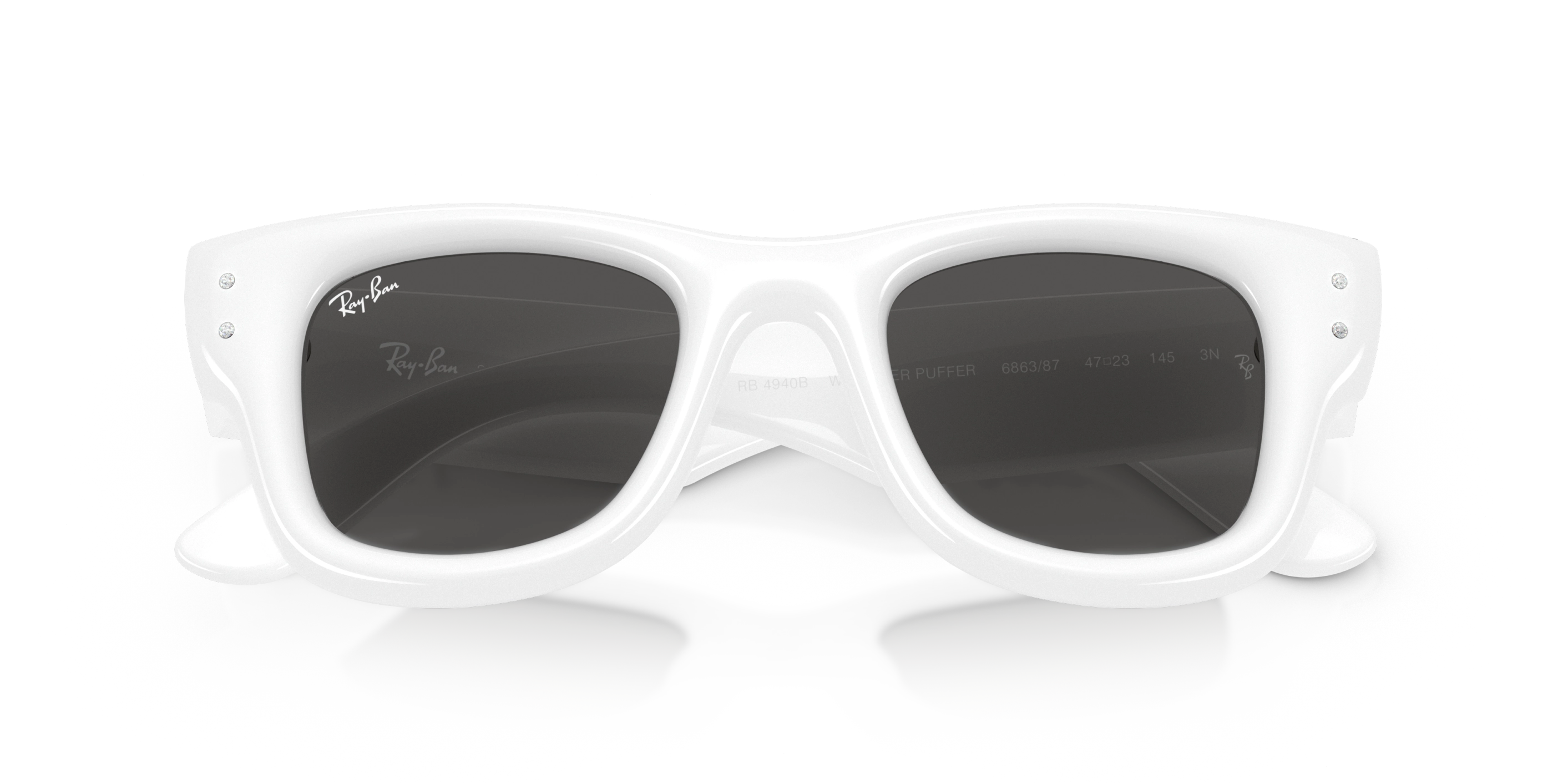 Ray-Ban x A$AP ROCKY napszemüveg - Wayfarer Puffer - White / Black