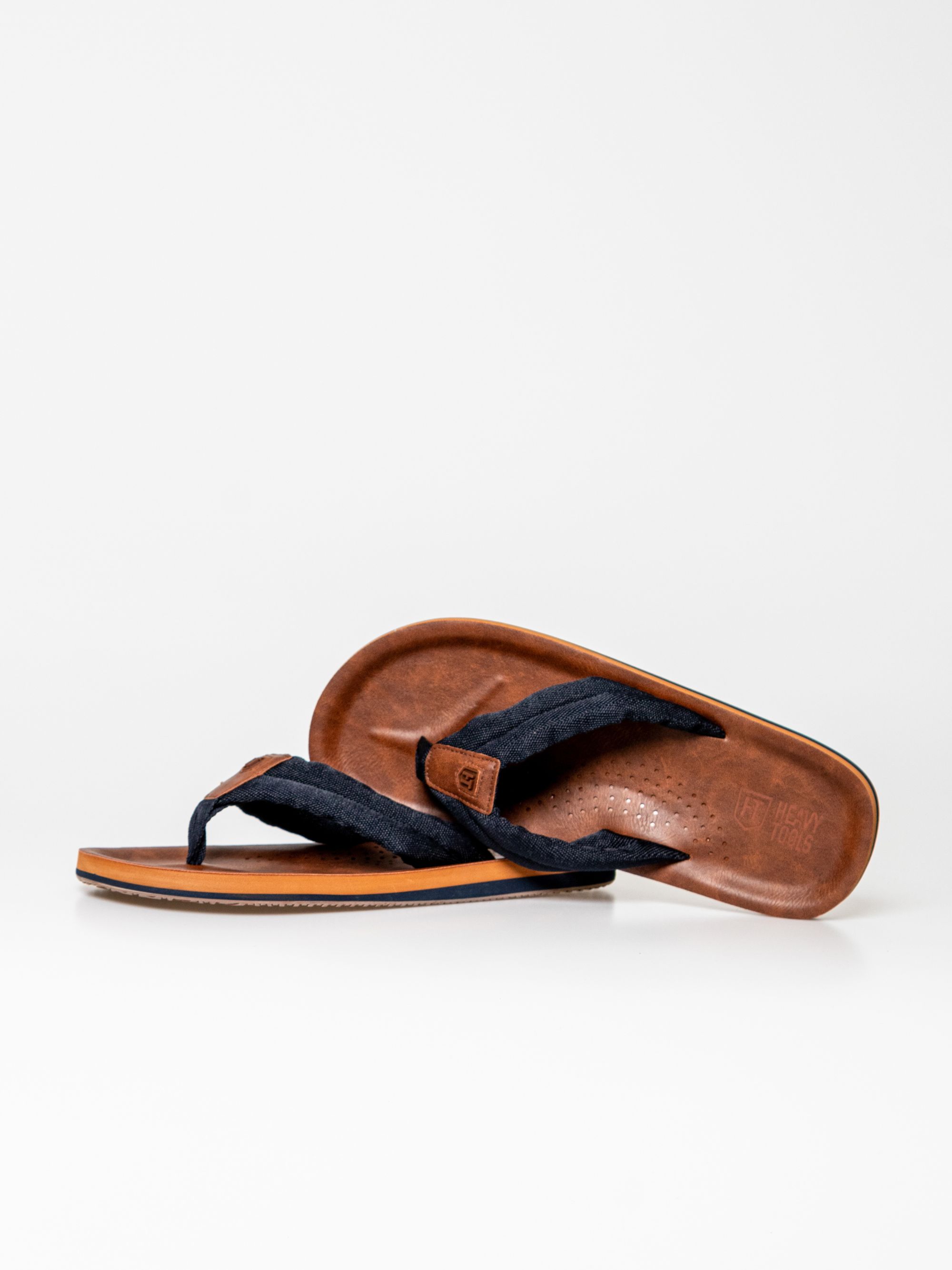 Heavy Tools - ULEG25 / BROWN - Férfi papucs