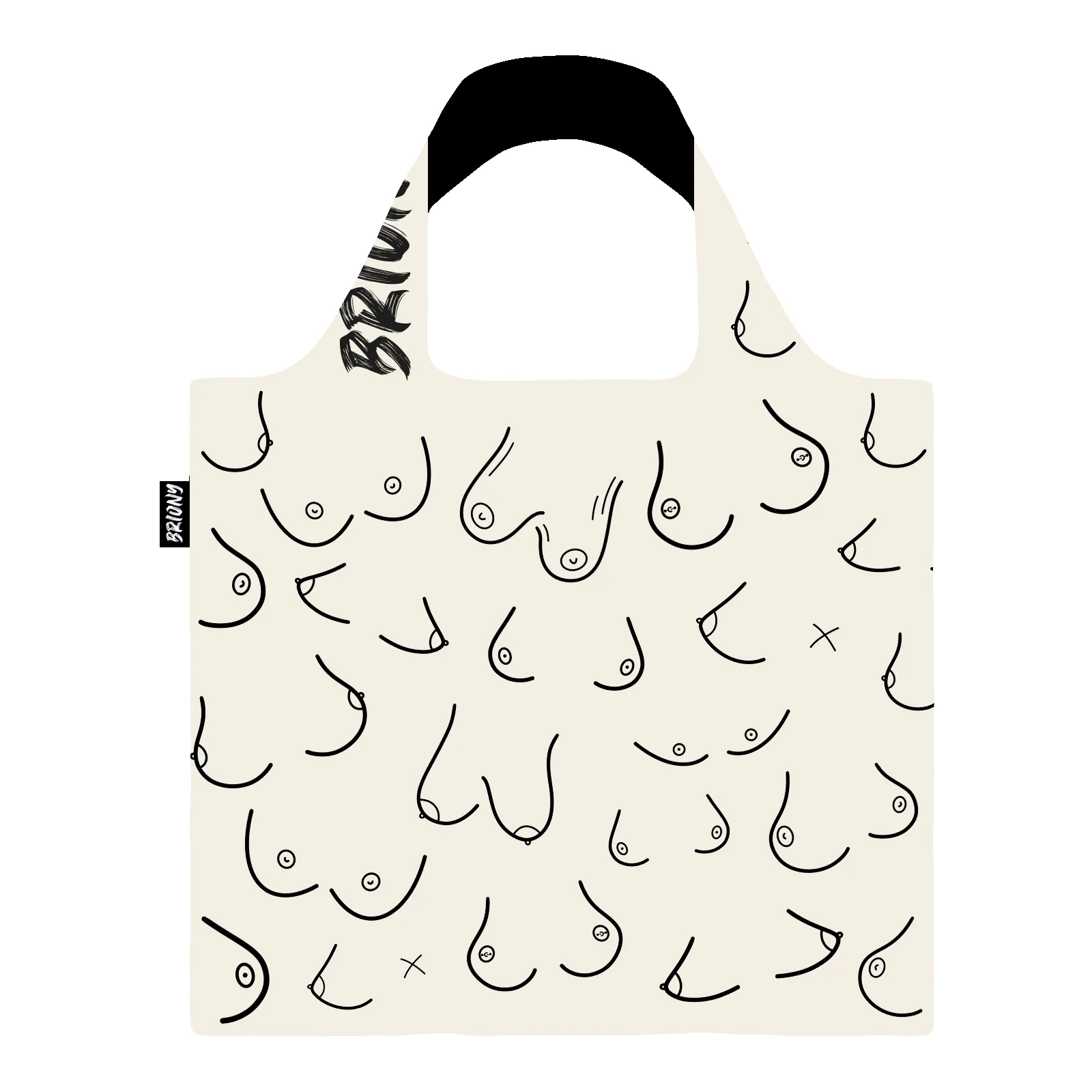 Briony - Boobieful - Újrahasznosított bevásárlótáska