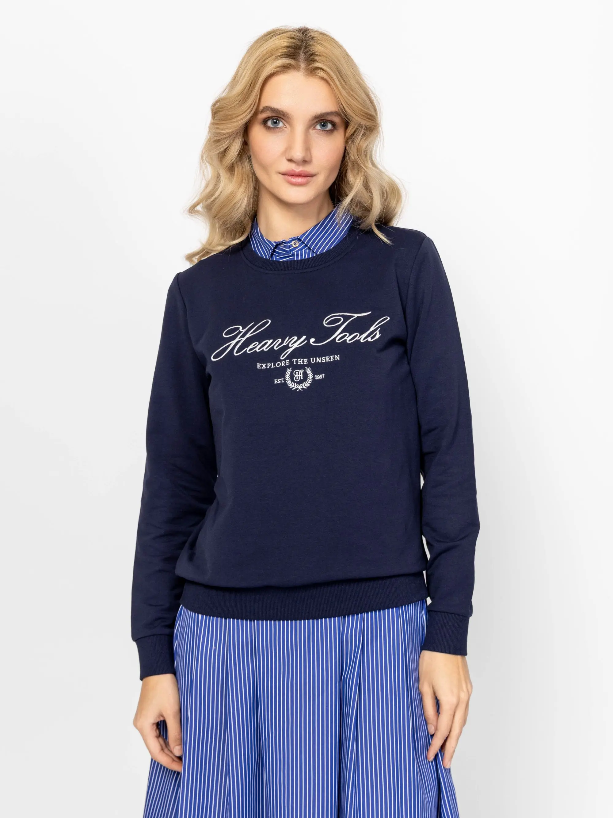 Heavy Tools - DINNA / NAVY - Elegáns Női pulóver