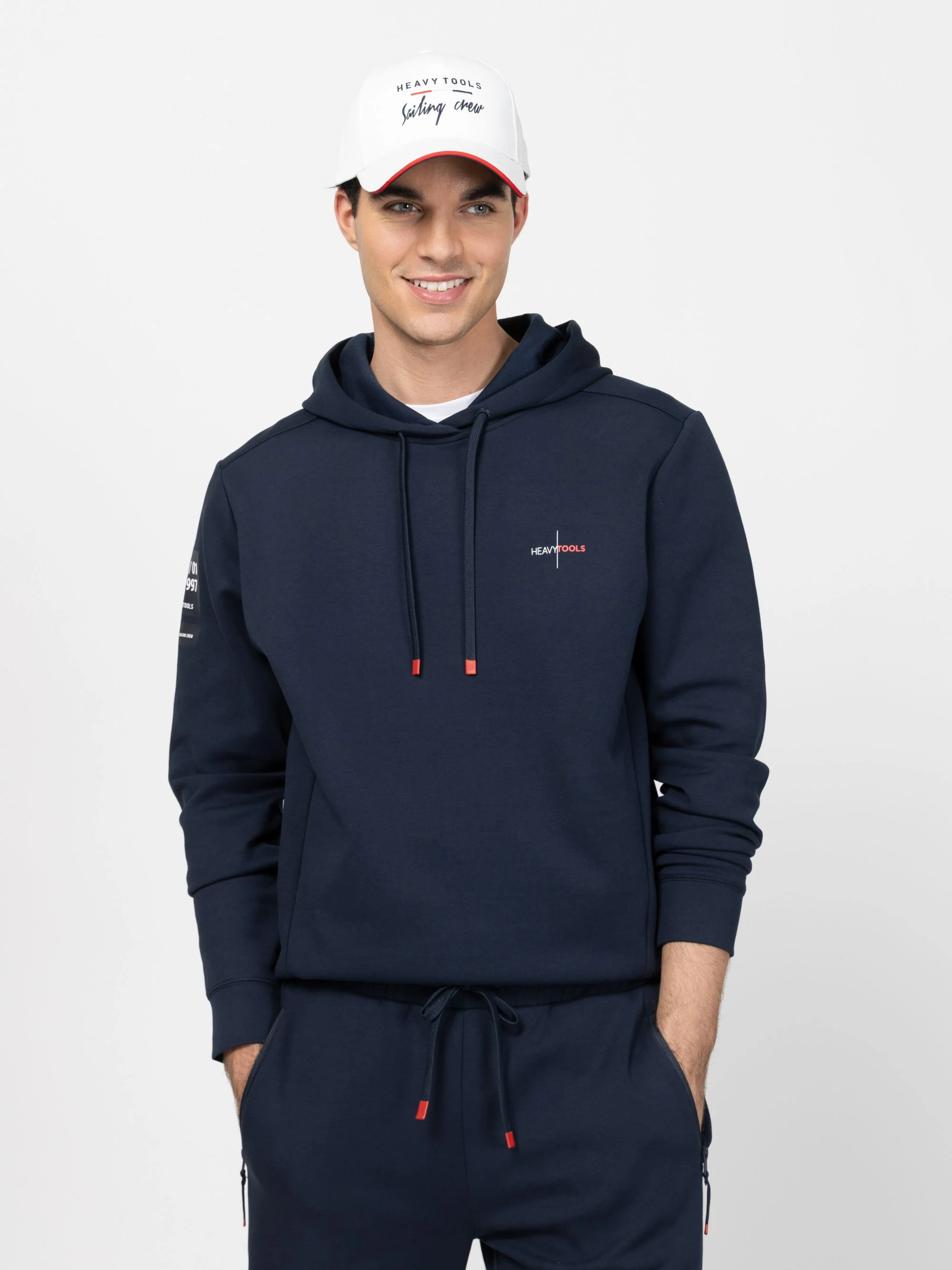 Heavy Tools - SILO / NAVY - Férfi melegítő pulóver