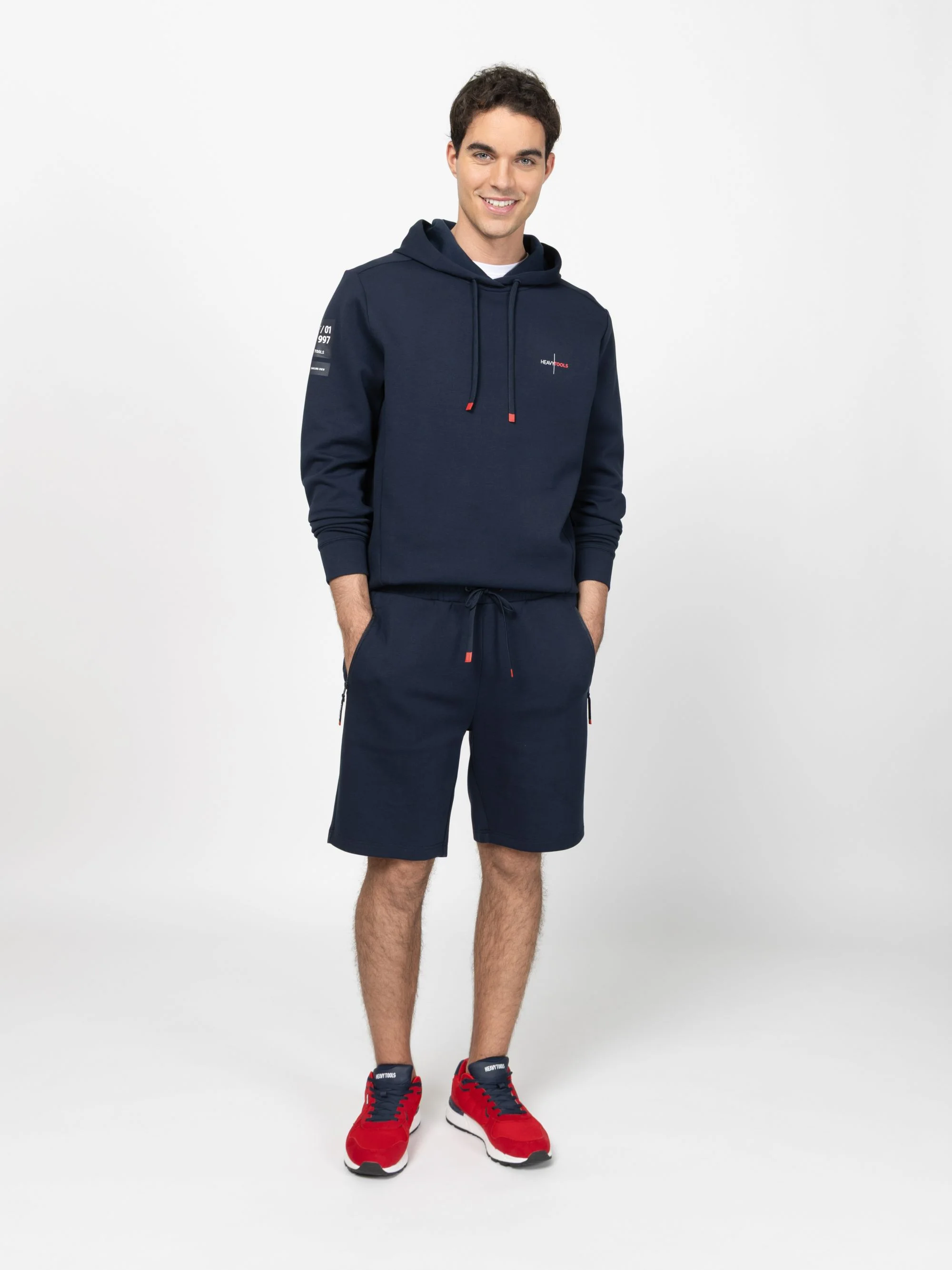 Heavy Tools - SILO / NAVY - Férfi melegítő pulóver